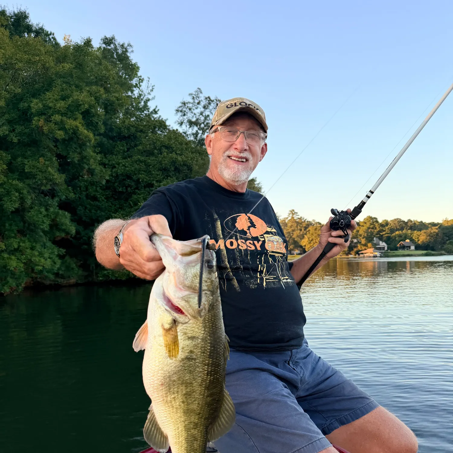 Largemouth bass caught on Fishbrain