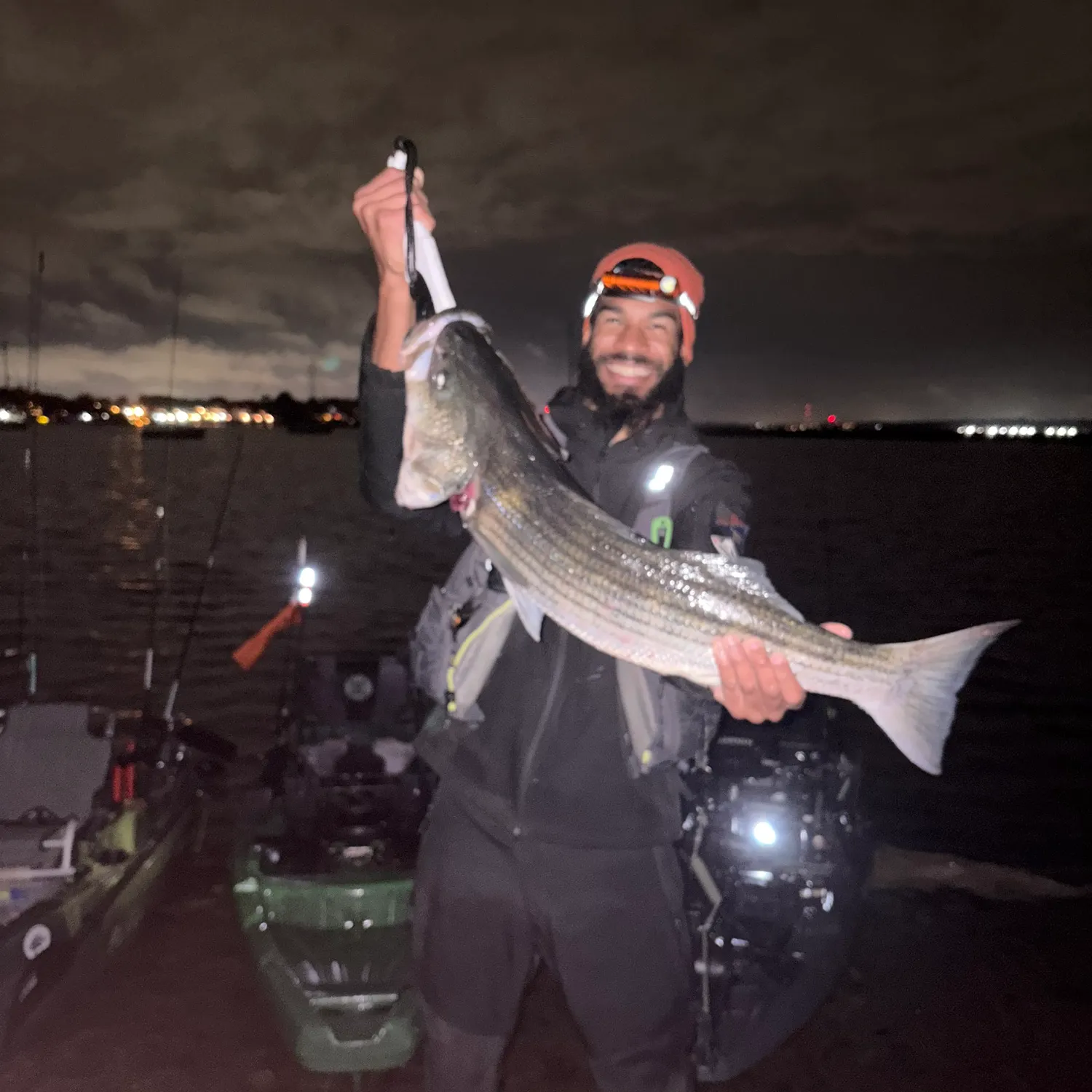 Striped bass caught on Fishbrain