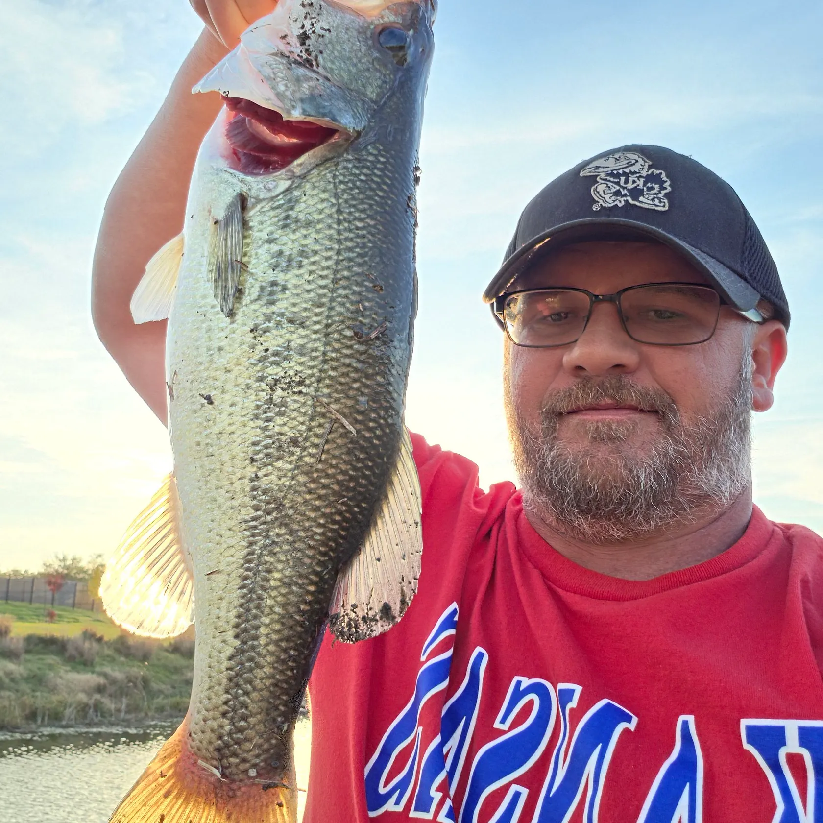 Largemouth bass caught on Fishbrain