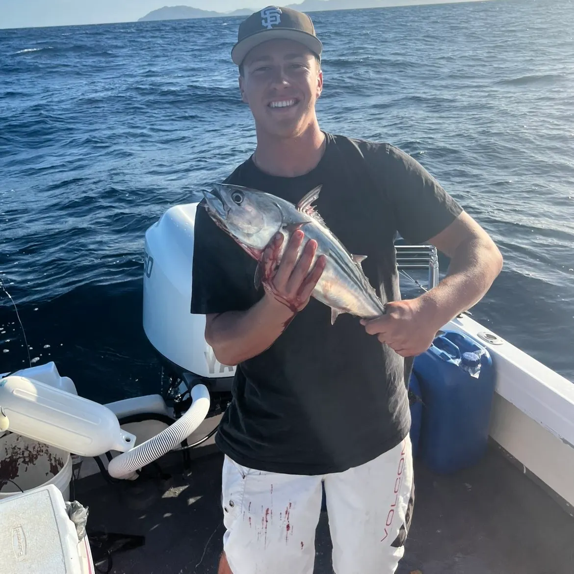 Skipjack tuna caught on Fishbrain