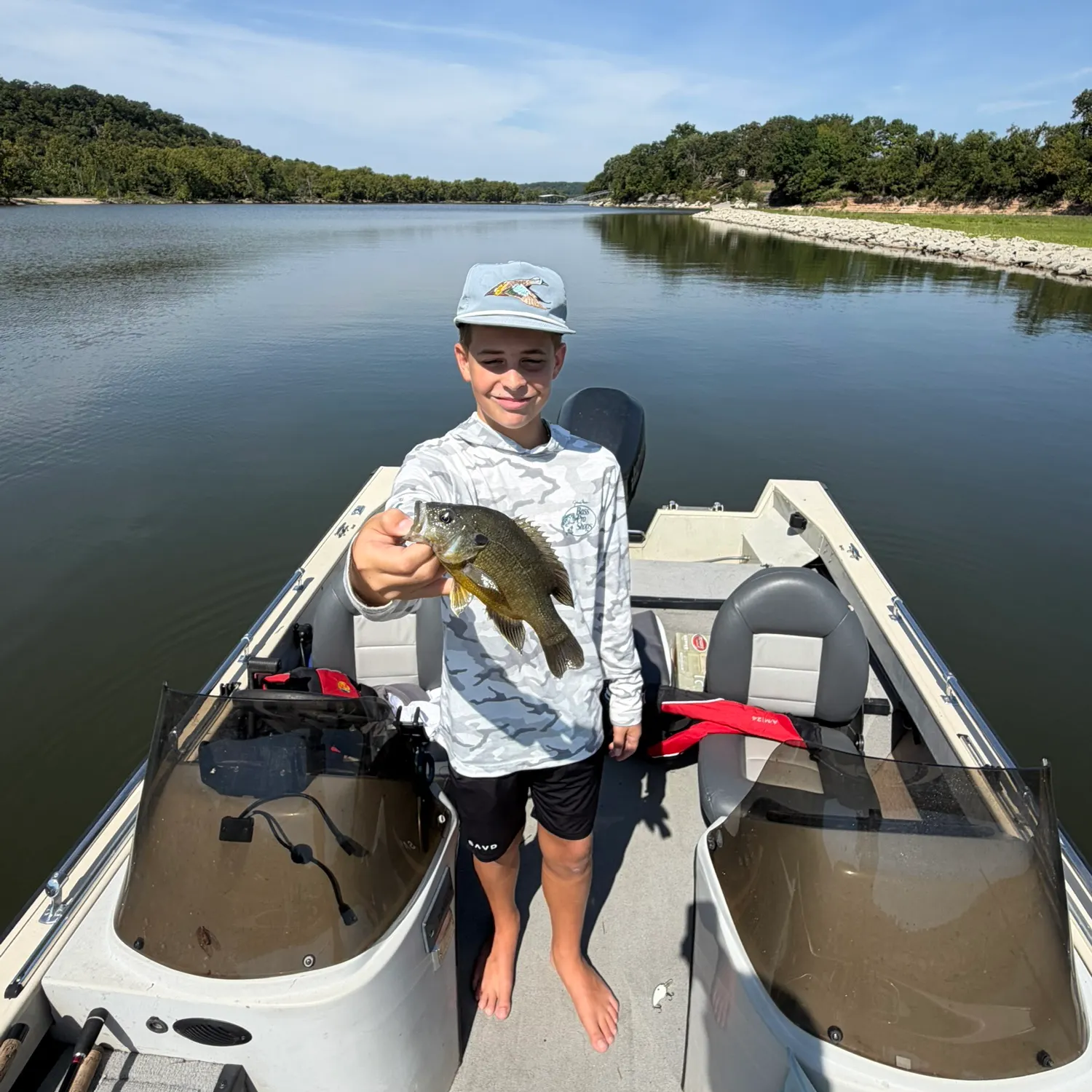 Green sunfish caught on Fishbrain