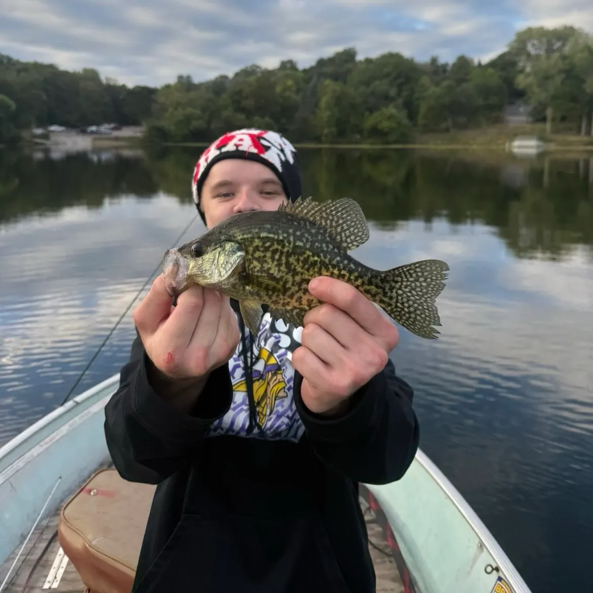 Black crappie caught on Fishbrain