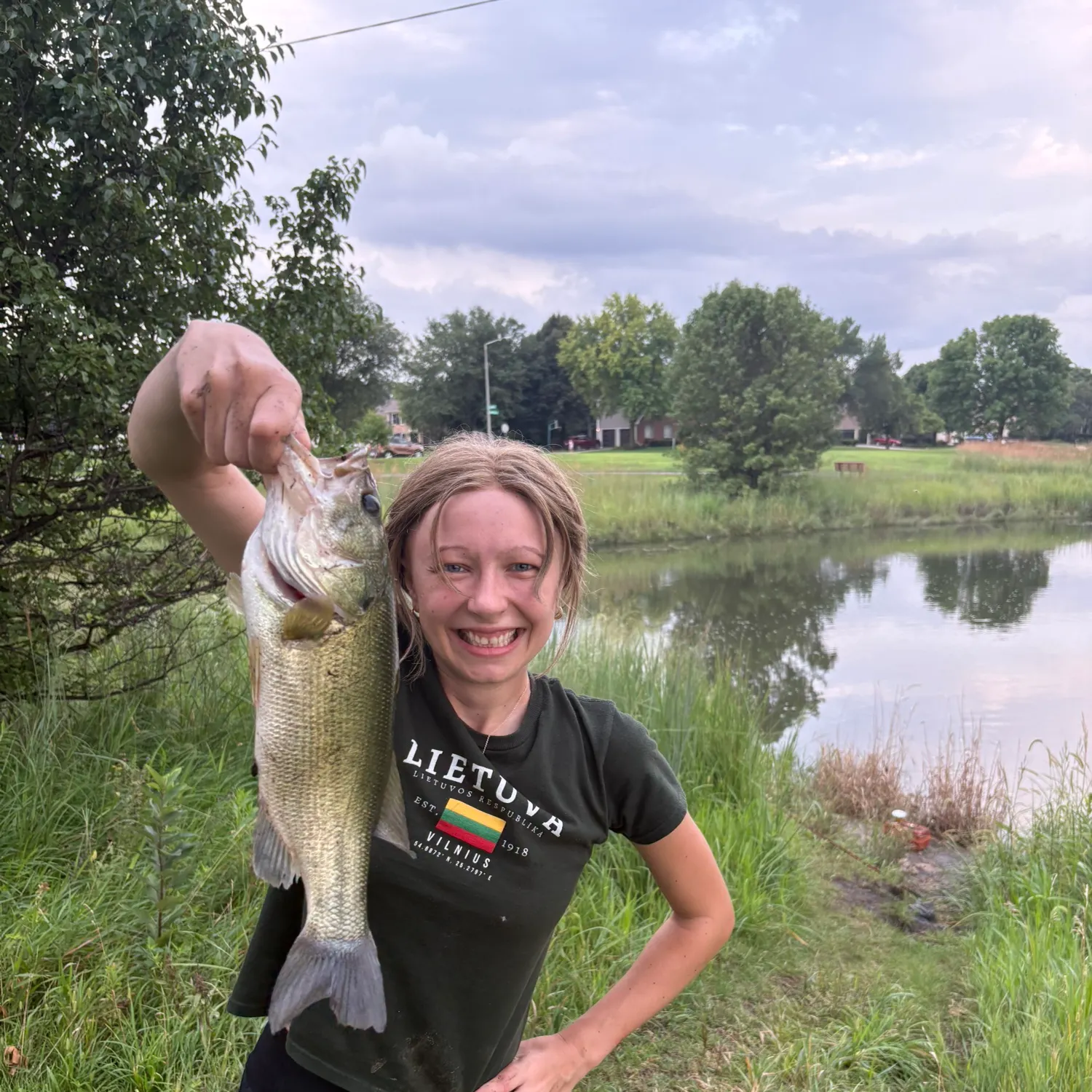 Largemouth bass caught on Fishbrain