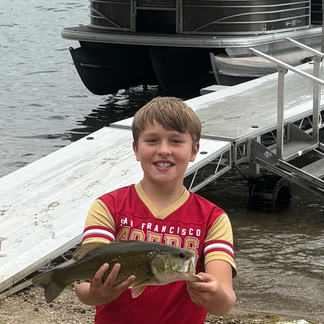 Largemouth bass caught on Fishbrain