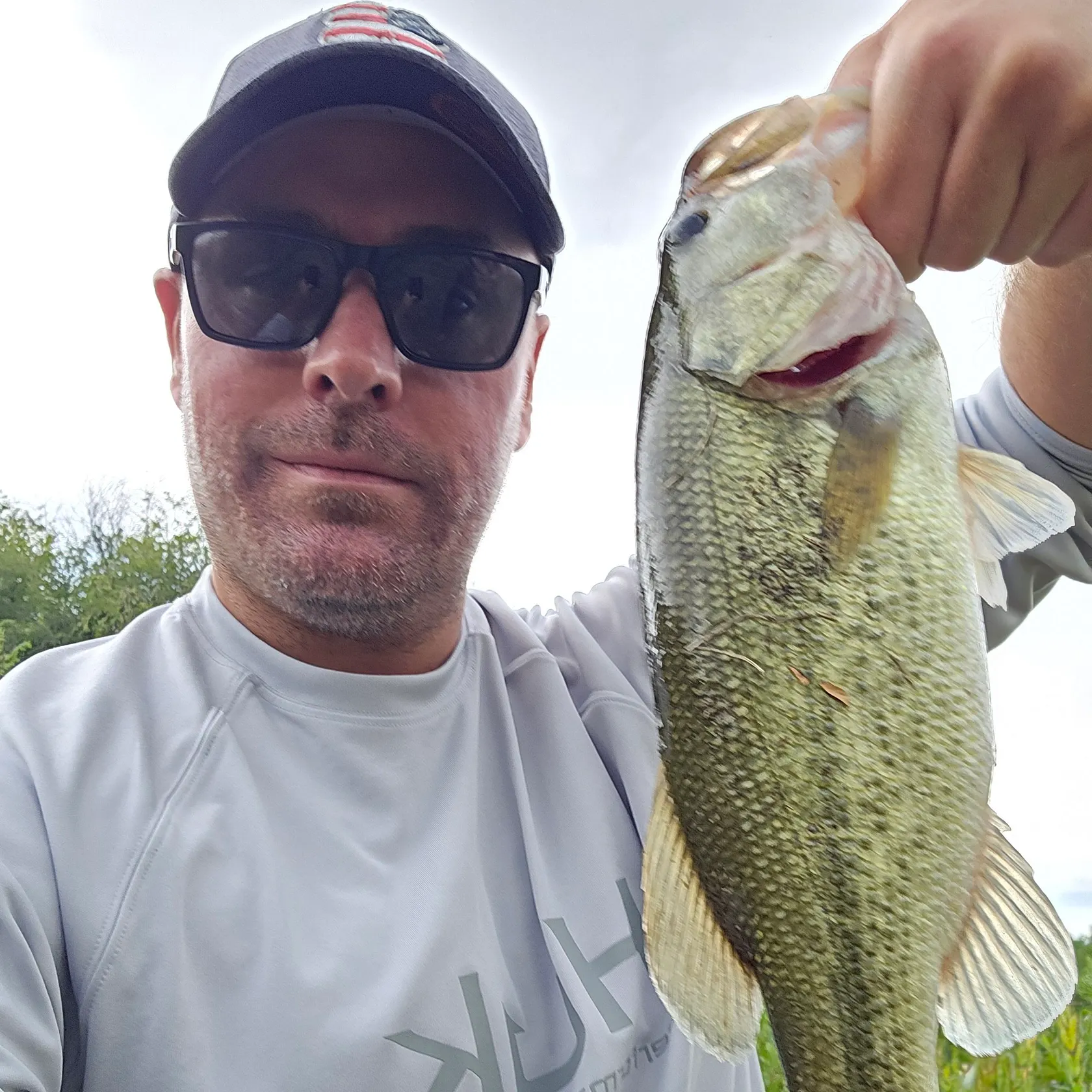 Largemouth bass caught on Fishbrain
