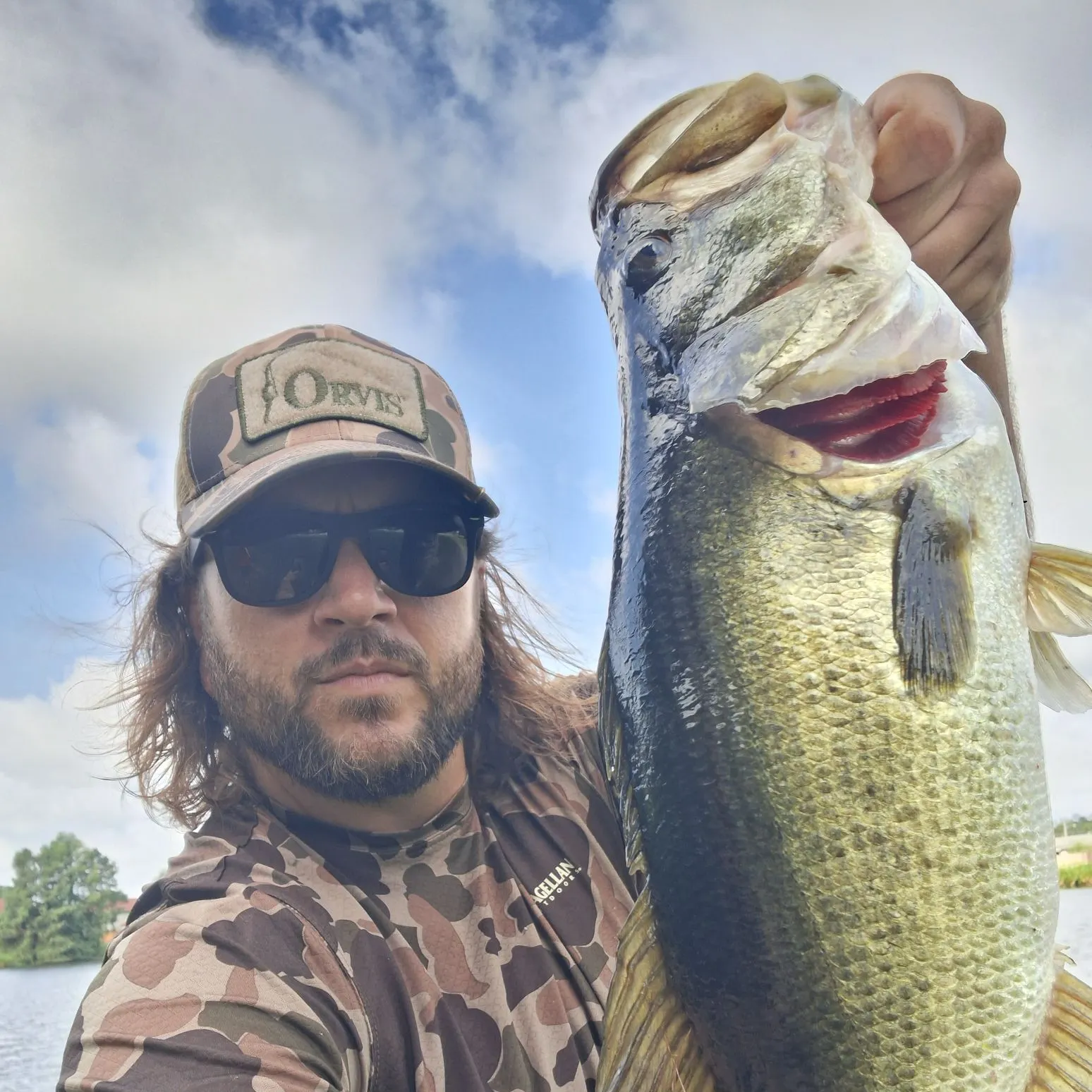 Largemouth bass caught on Fishbrain