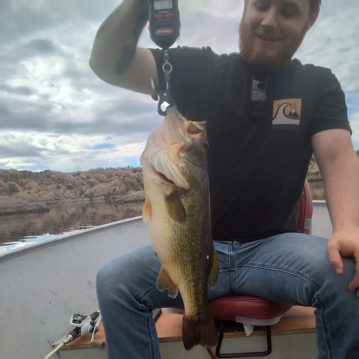 Largemouth bass caught on Fishbrain