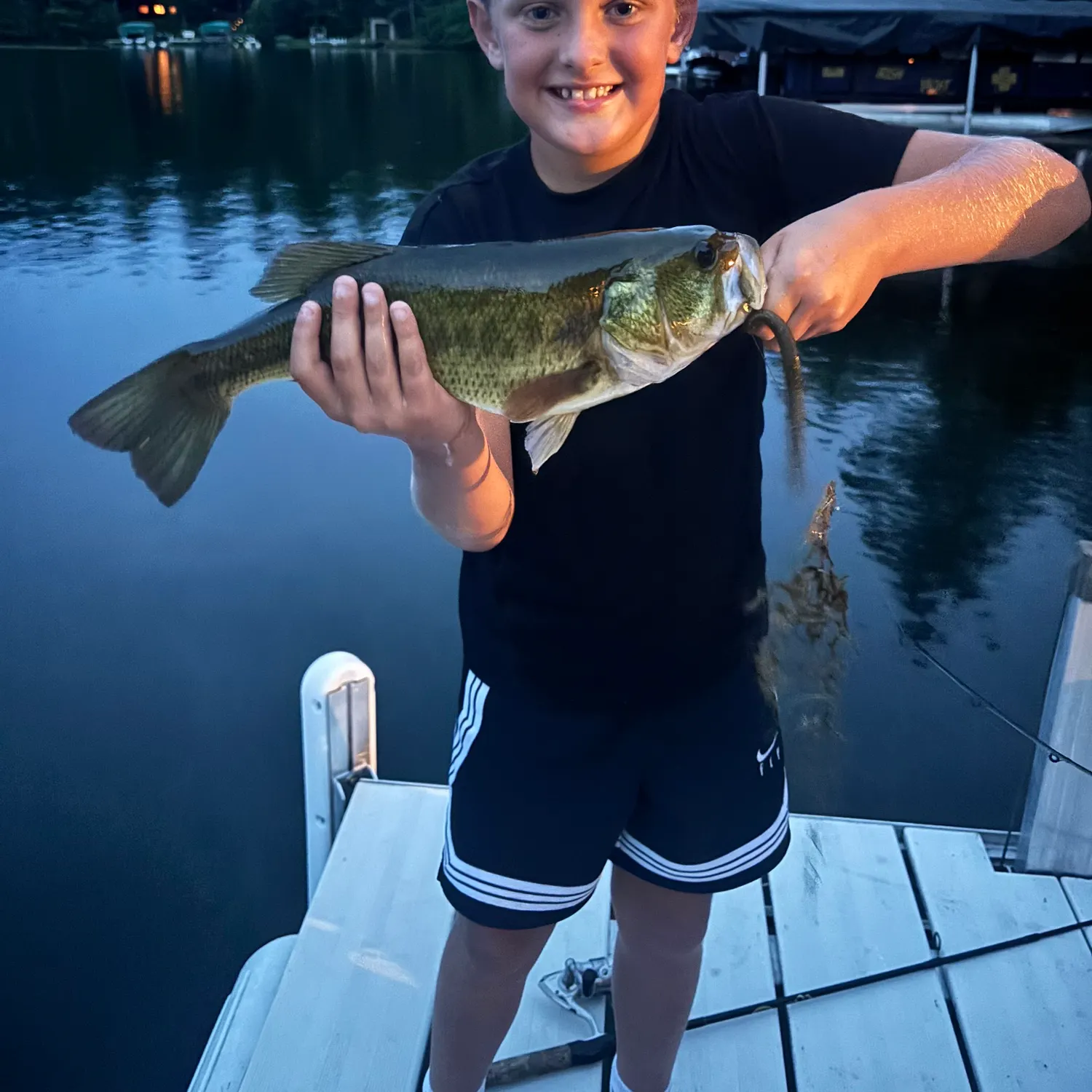Largemouth bass caught on Fishbrain