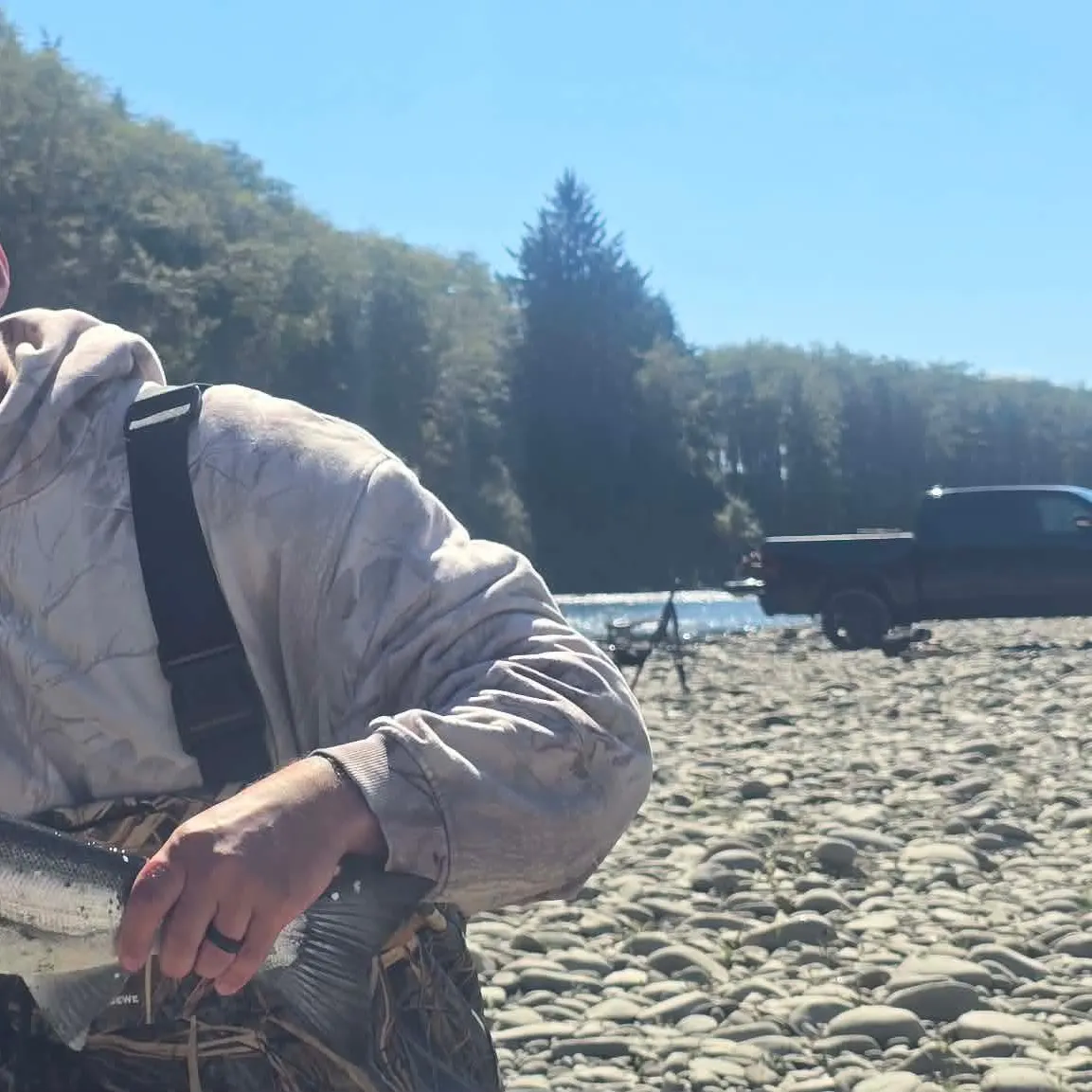 Coho salmon caught on Fishbrain