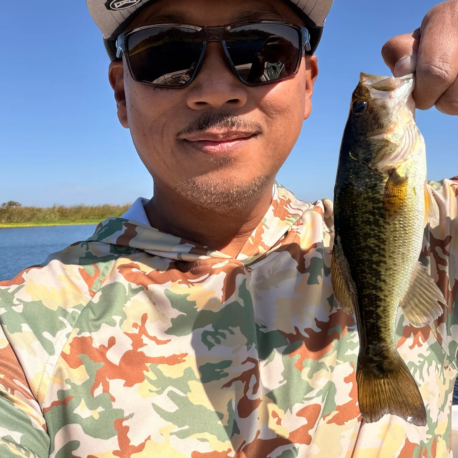 Largemouth bass caught on Fishbrain