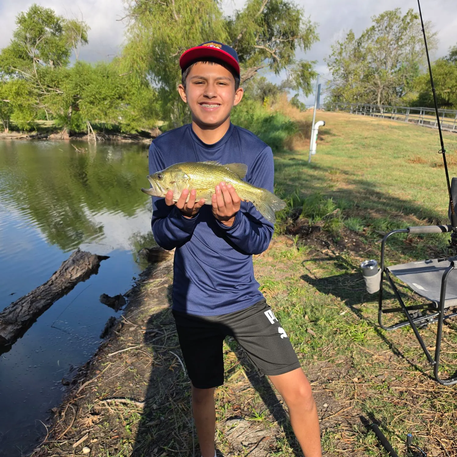 Largemouth bass caught on Fishbrain