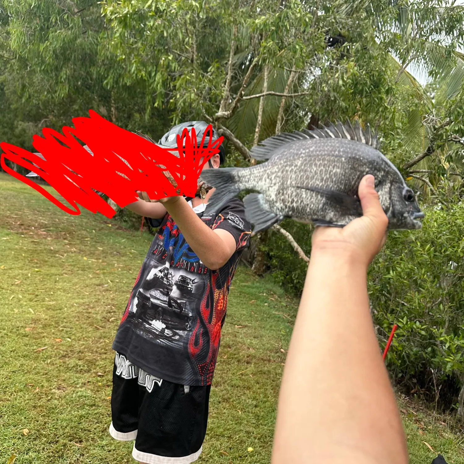 Southern black bream caught on Fishbrain