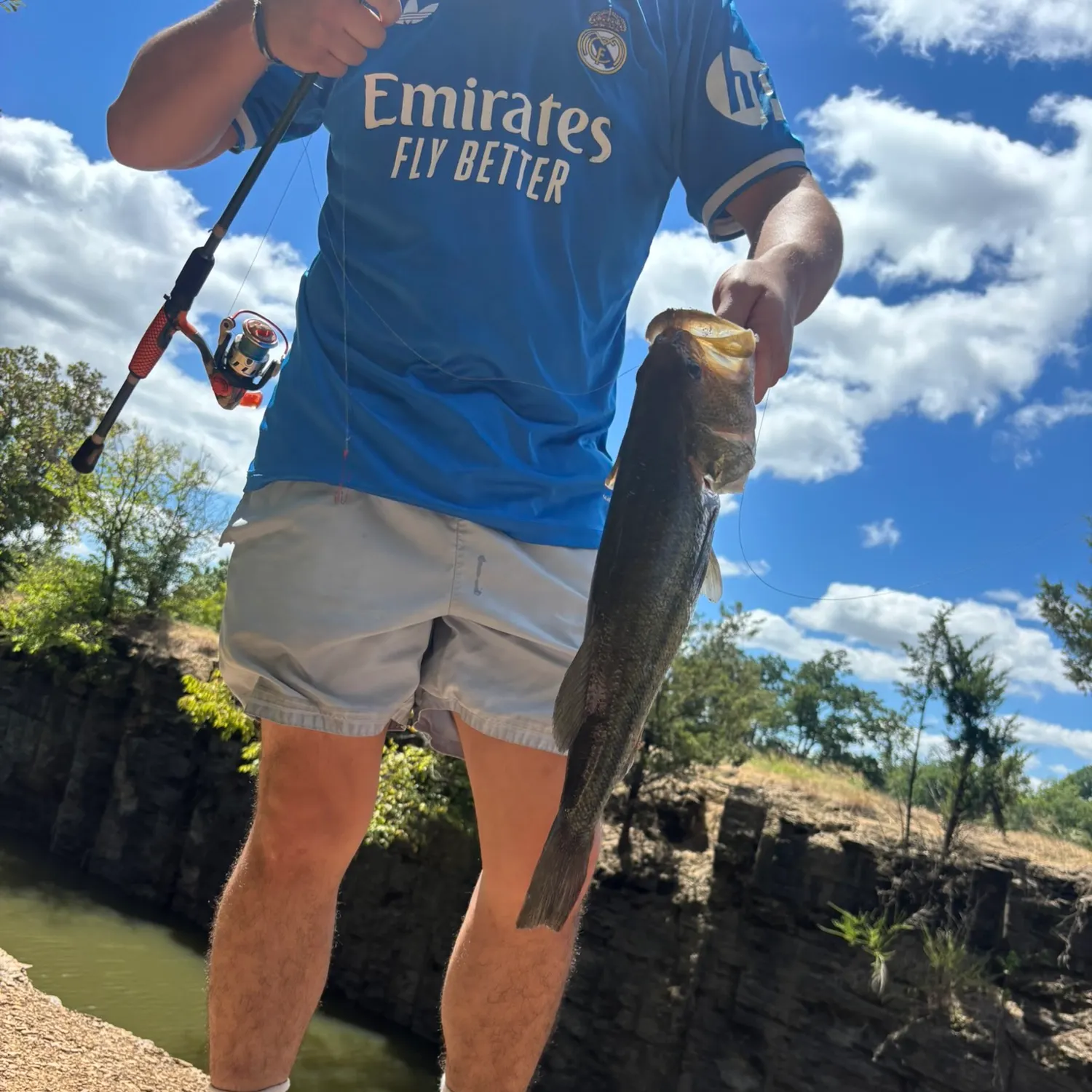 Largemouth bass caught on Fishbrain