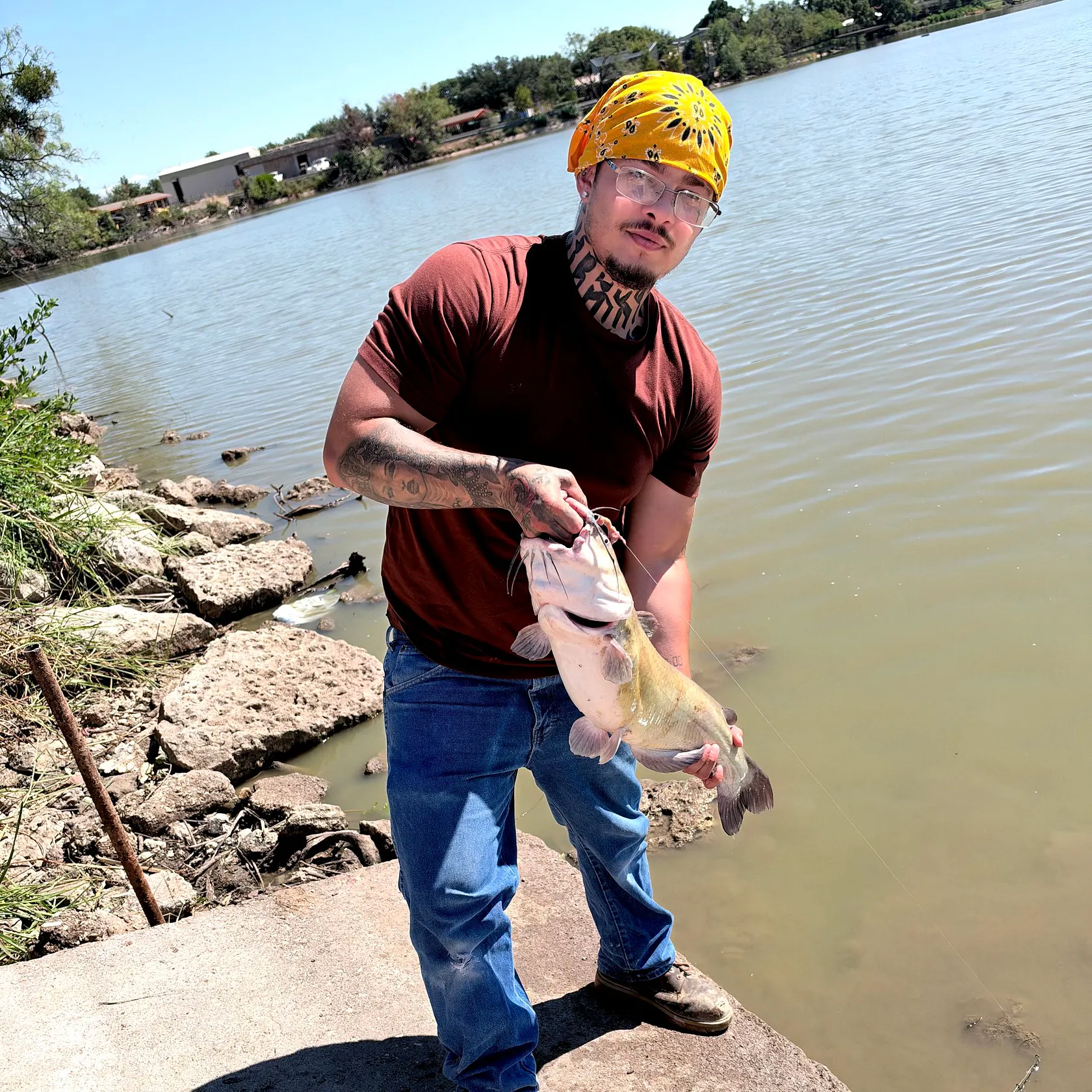 Channel catfish caught on Fishbrain