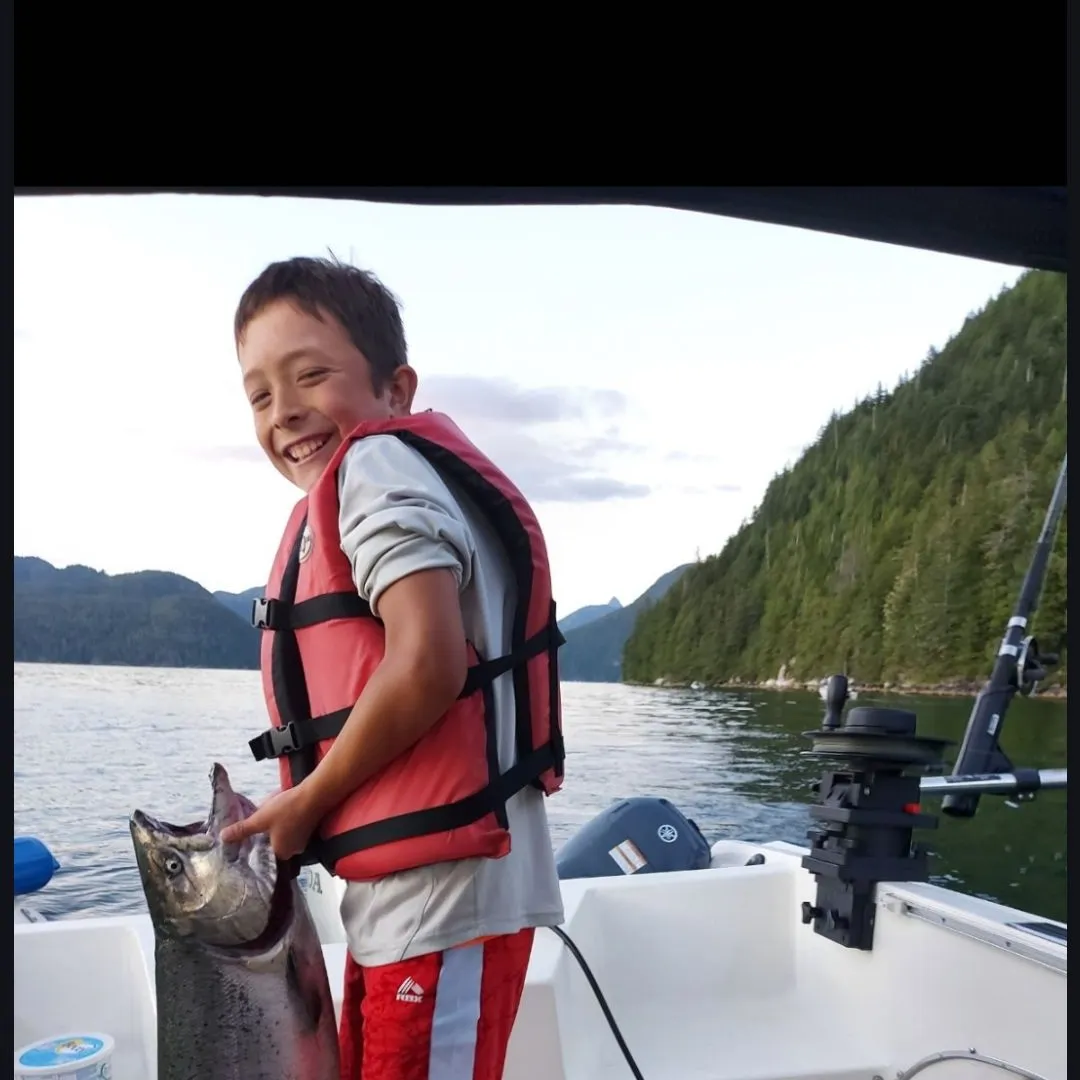 Chinook salmon caught on Fishbrain