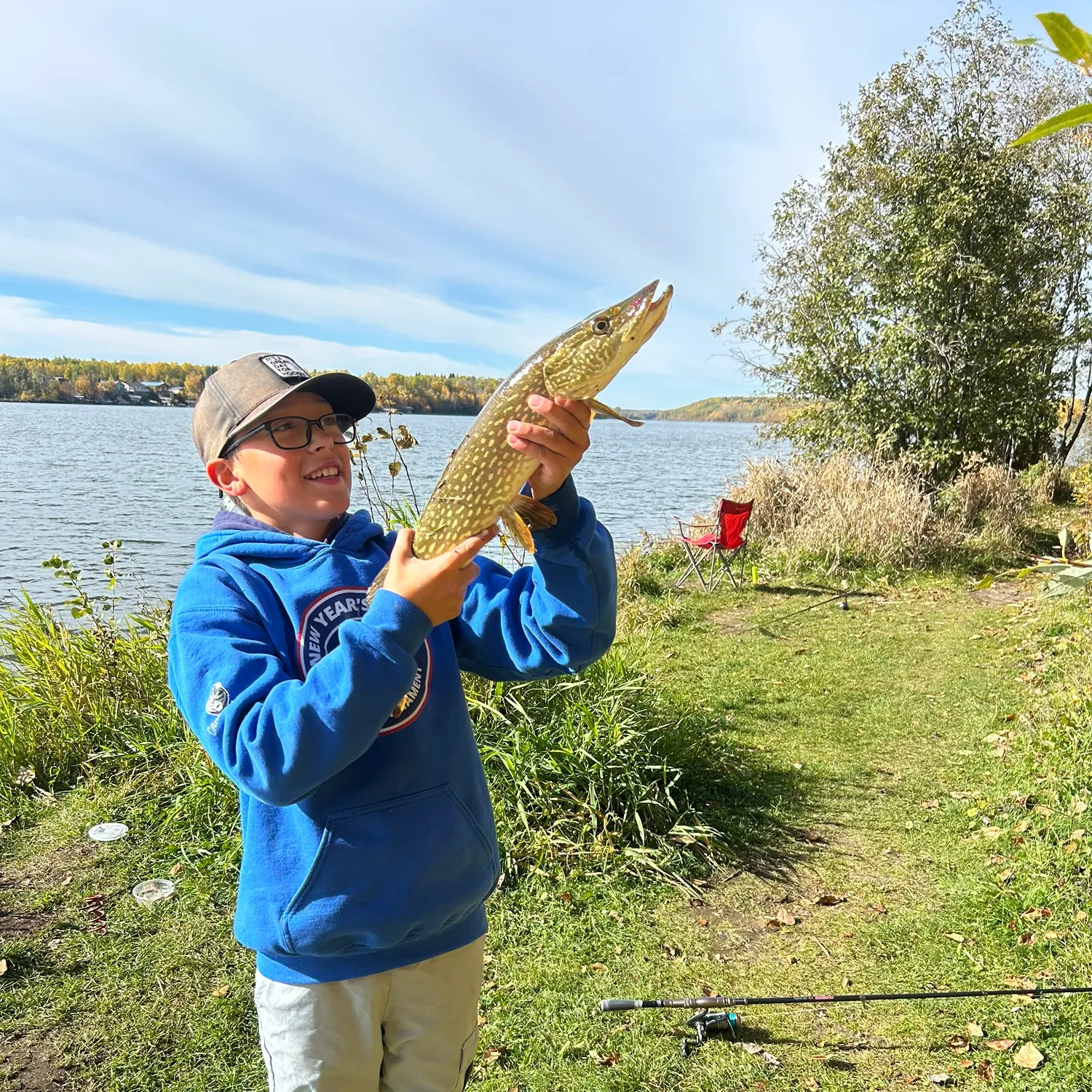 Northern pike caught on Fishbrain