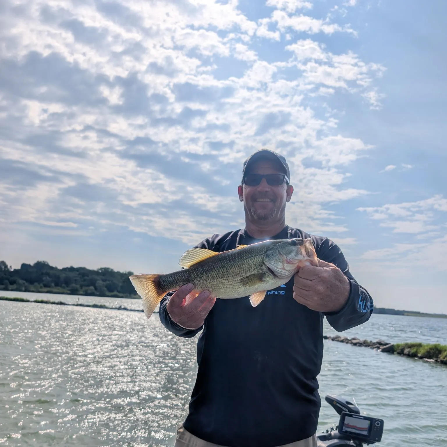 Largemouth bass caught on Fishbrain