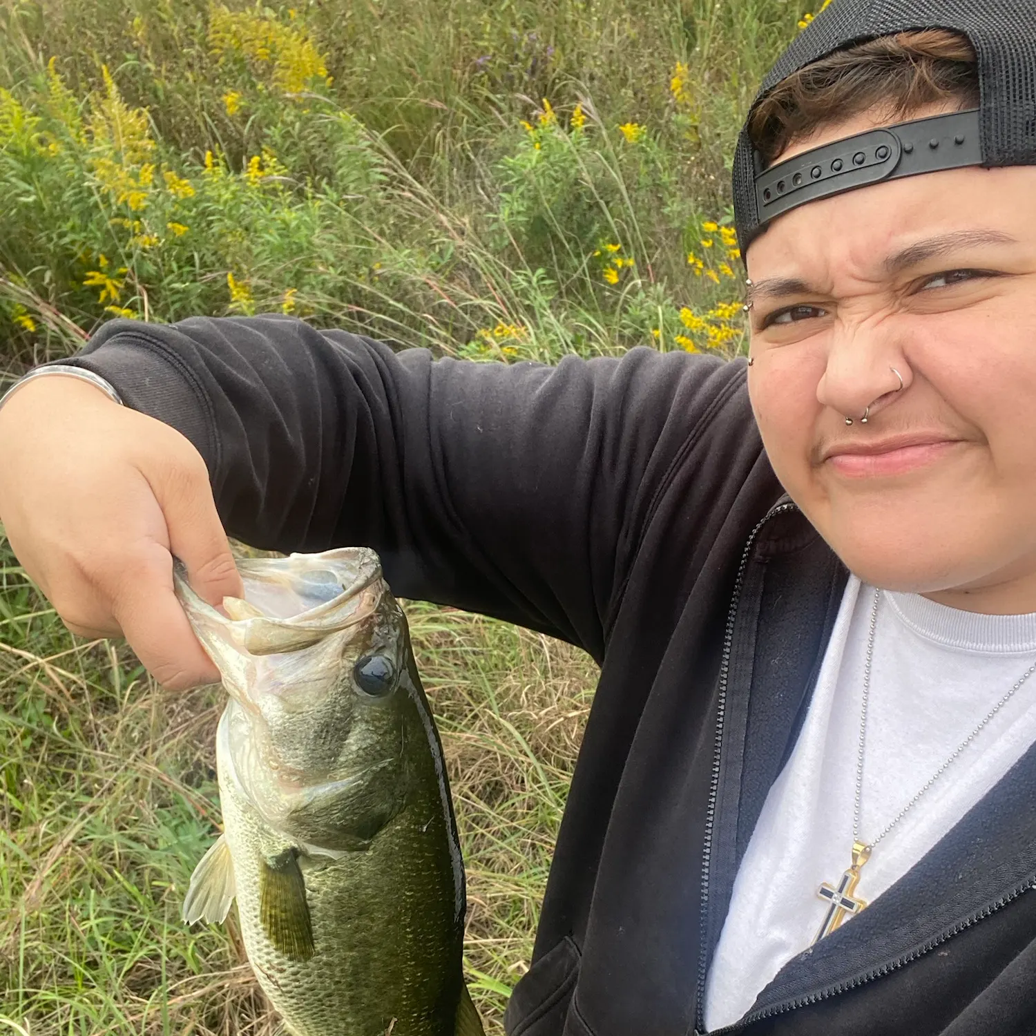 Largemouth bass caught on Fishbrain