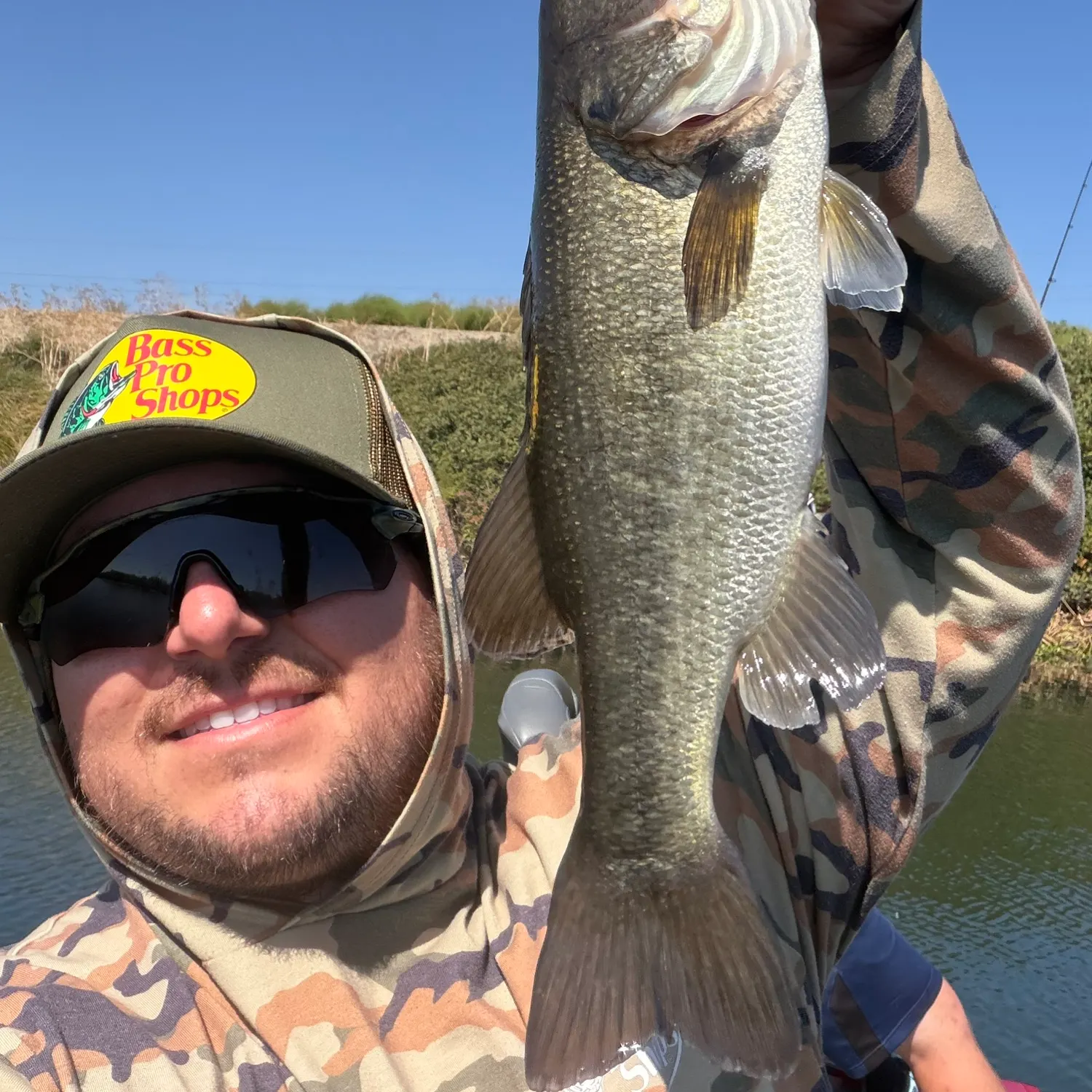 Largemouth bass caught on Fishbrain