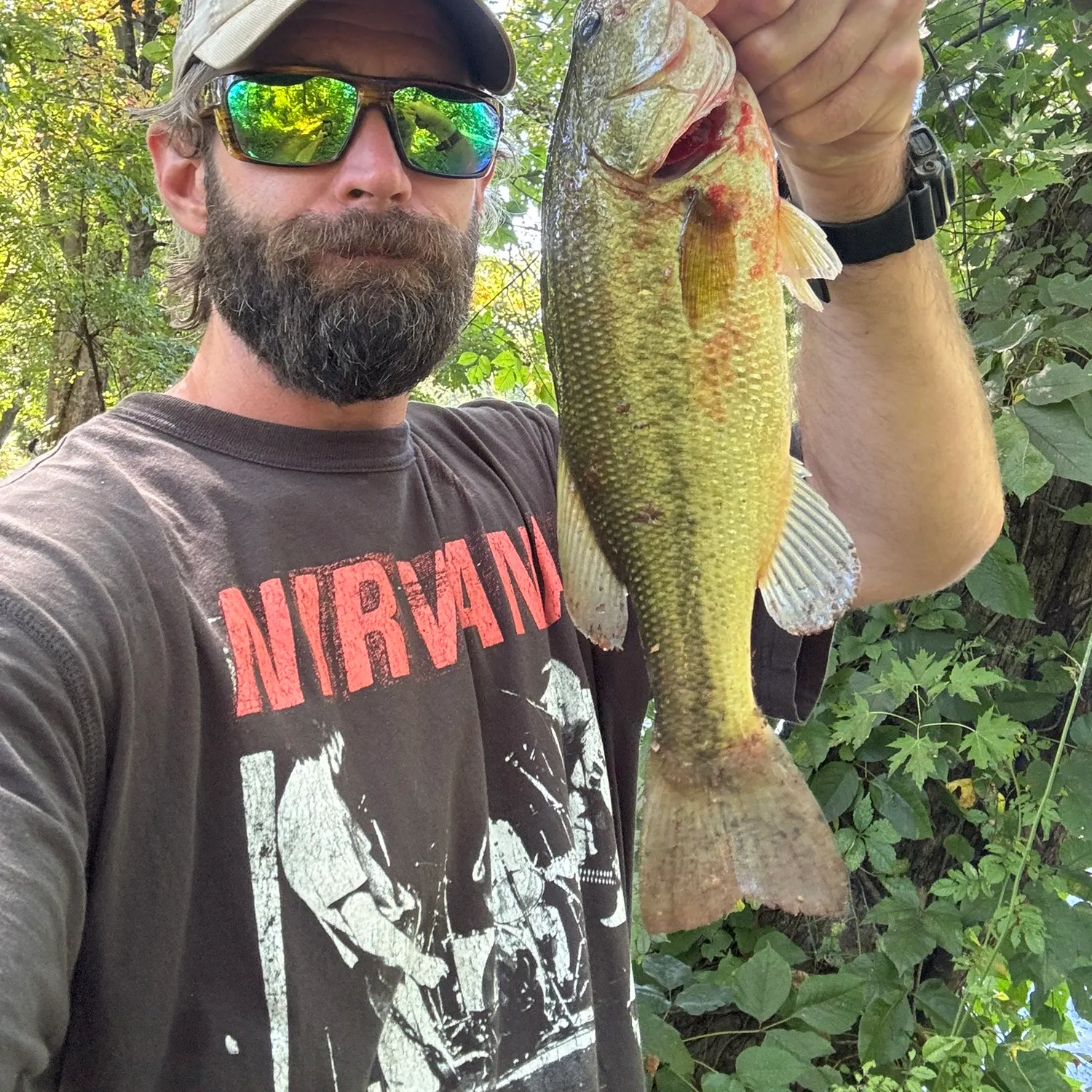 Largemouth bass caught on Fishbrain
