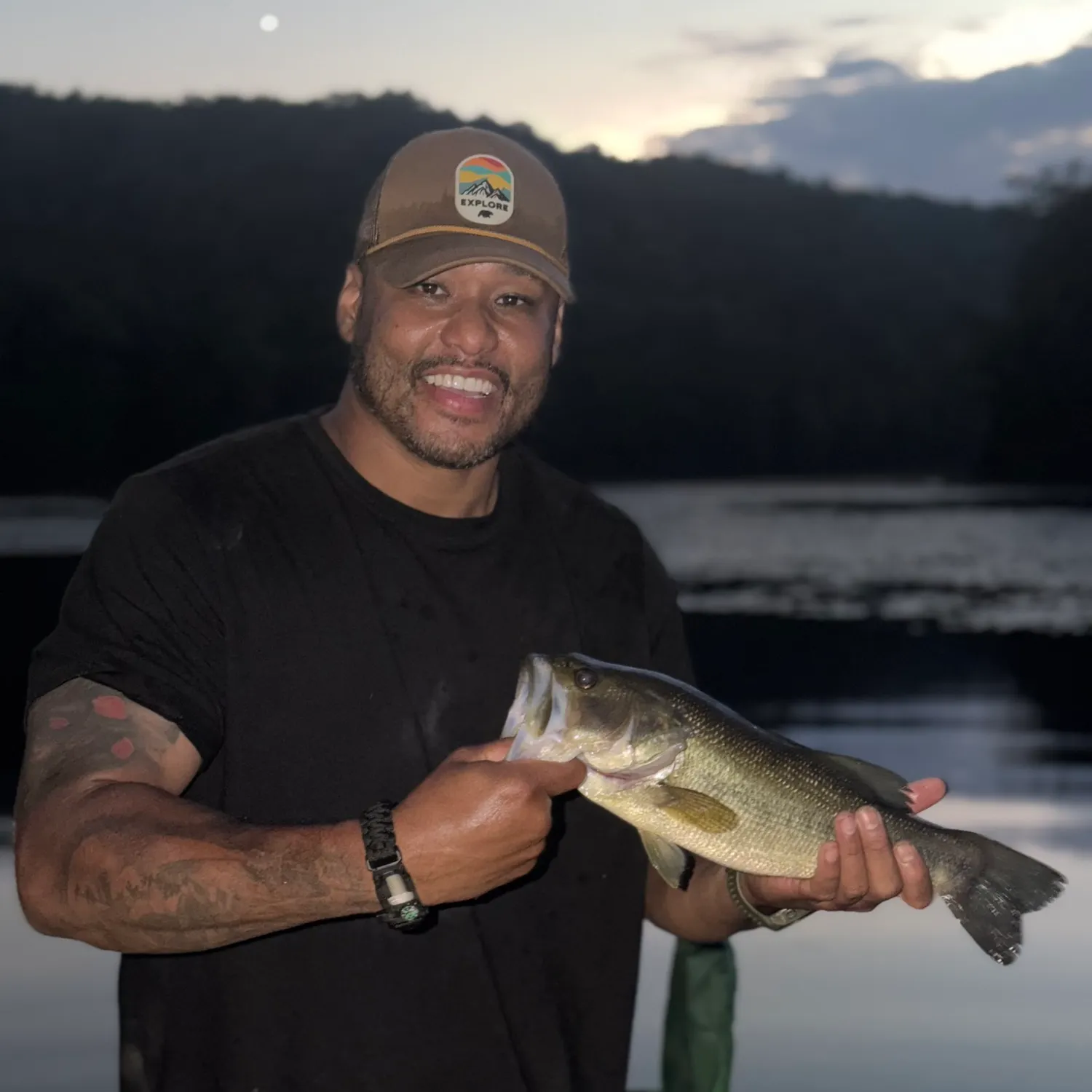 Largemouth bass caught on Fishbrain