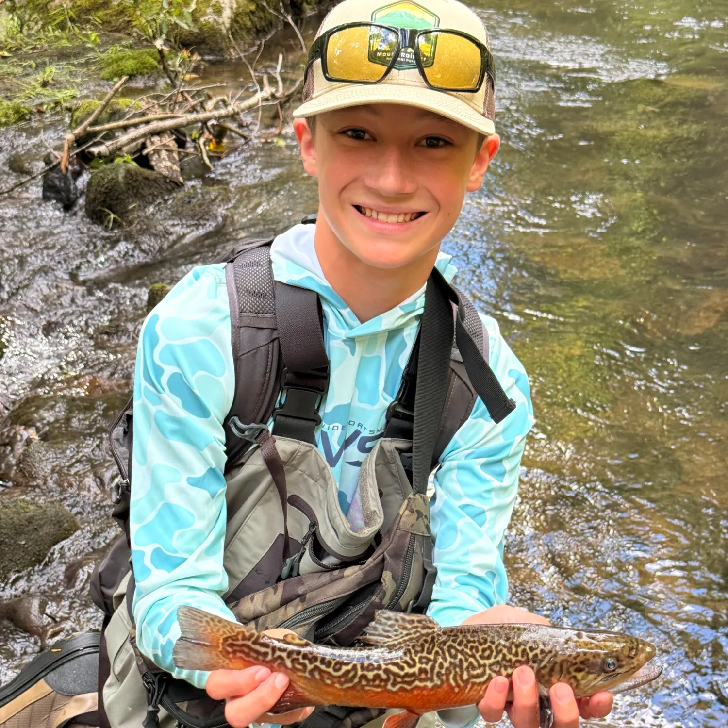Tiger trout caught on Fishbrain
