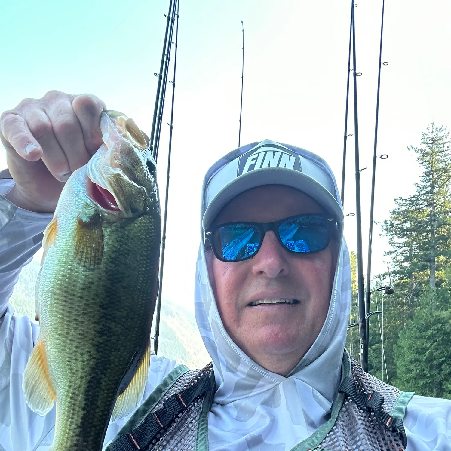 Largemouth bass caught on Fishbrain
