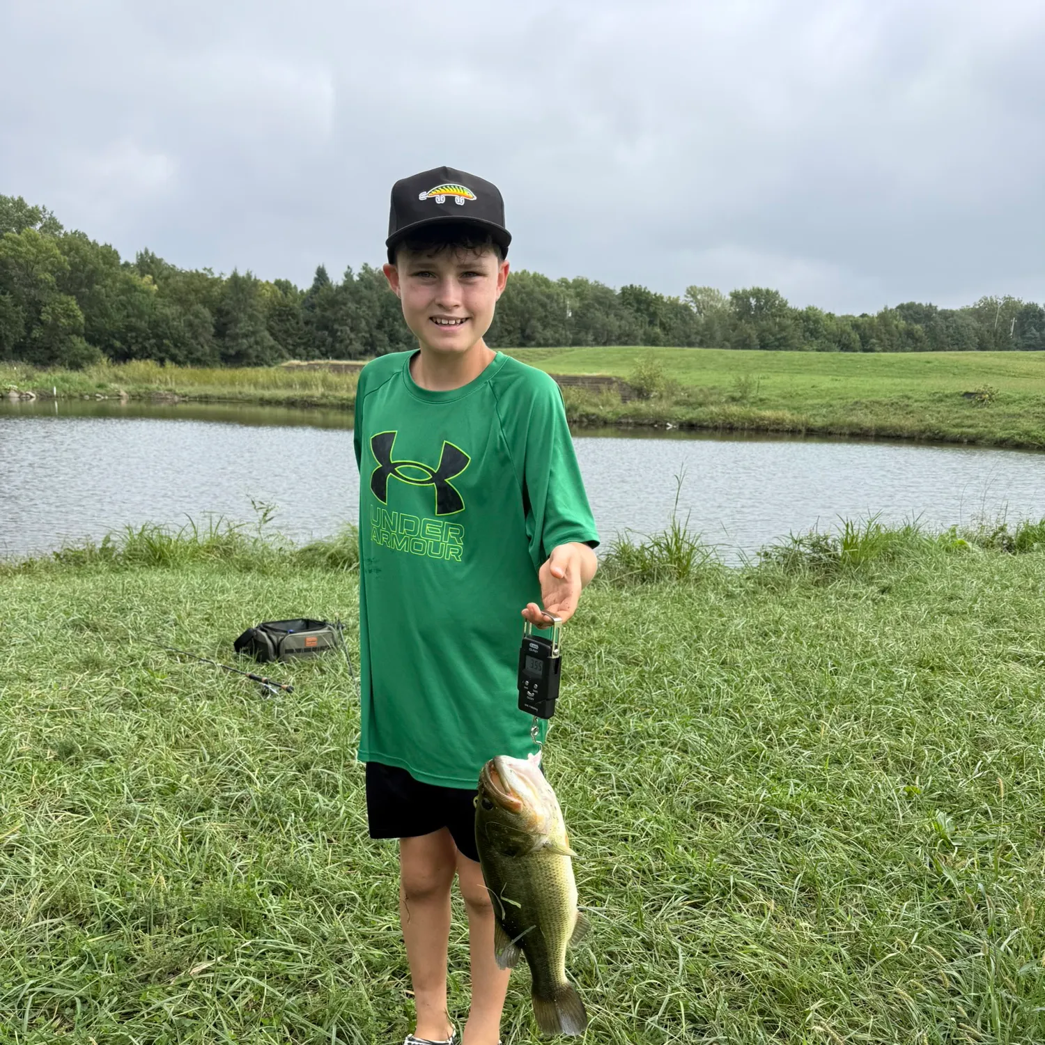 Largemouth bass caught on Fishbrain