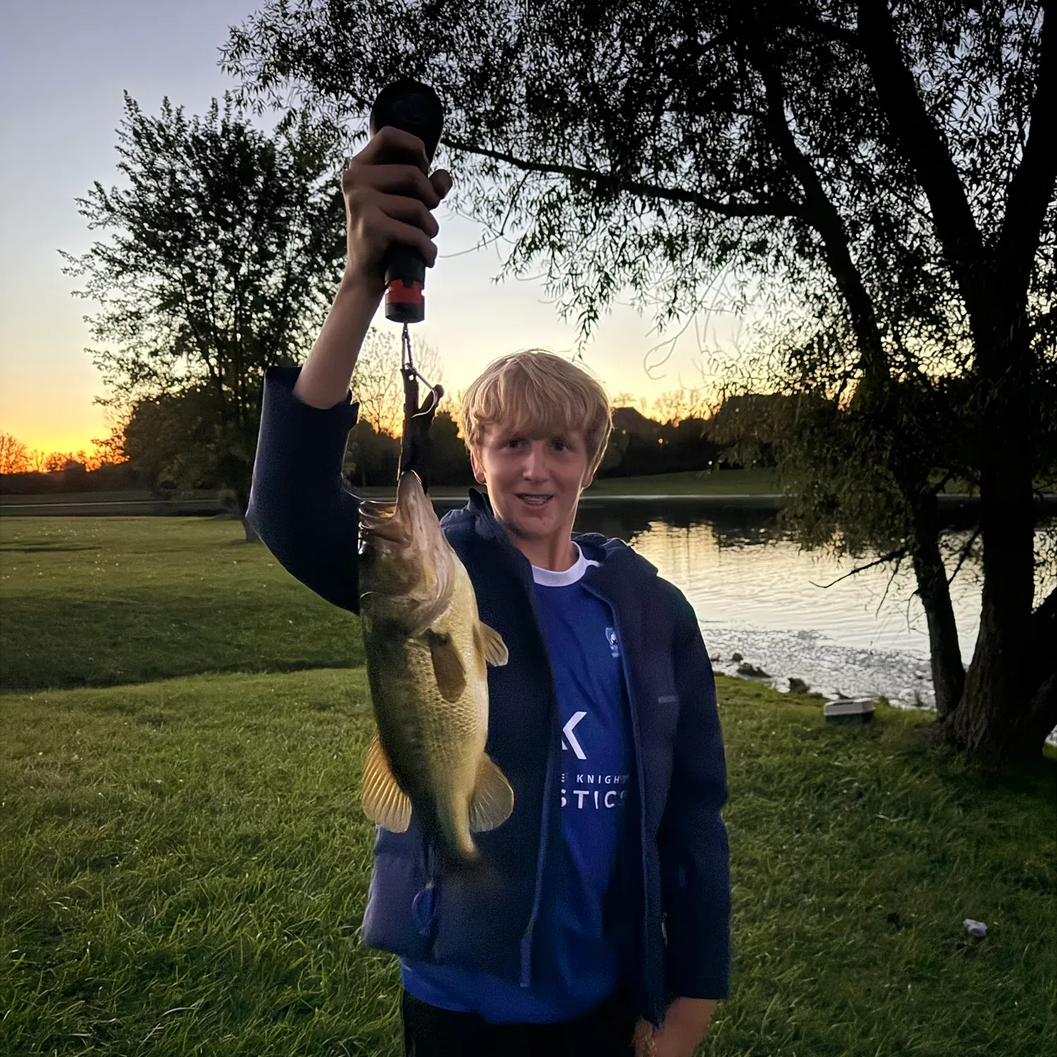 Largemouth bass caught on Fishbrain