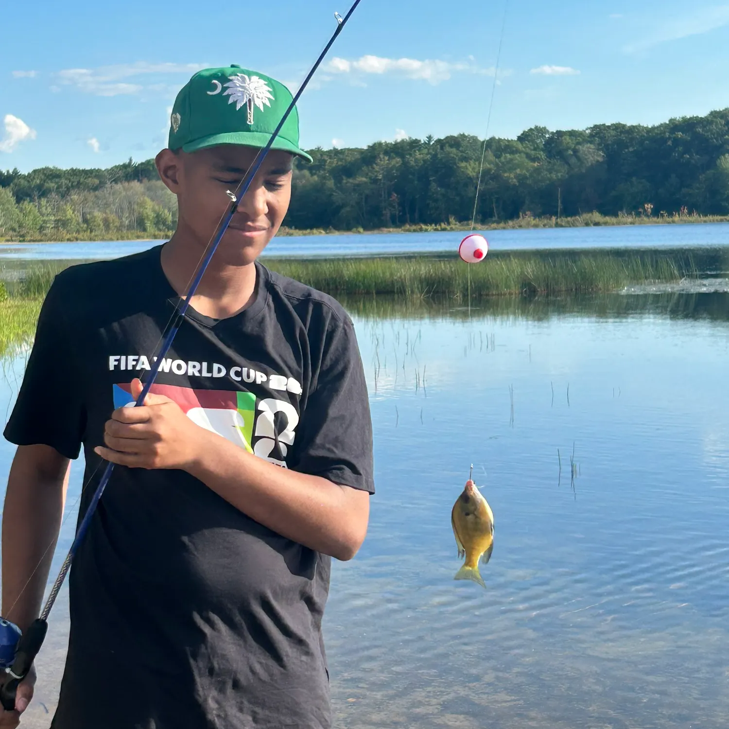 Pumpkinseed caught on Fishbrain