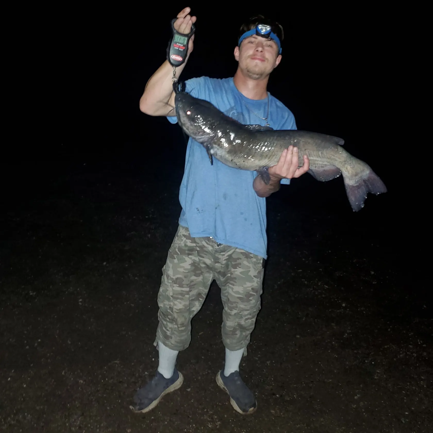 Channel catfish caught on Fishbrain