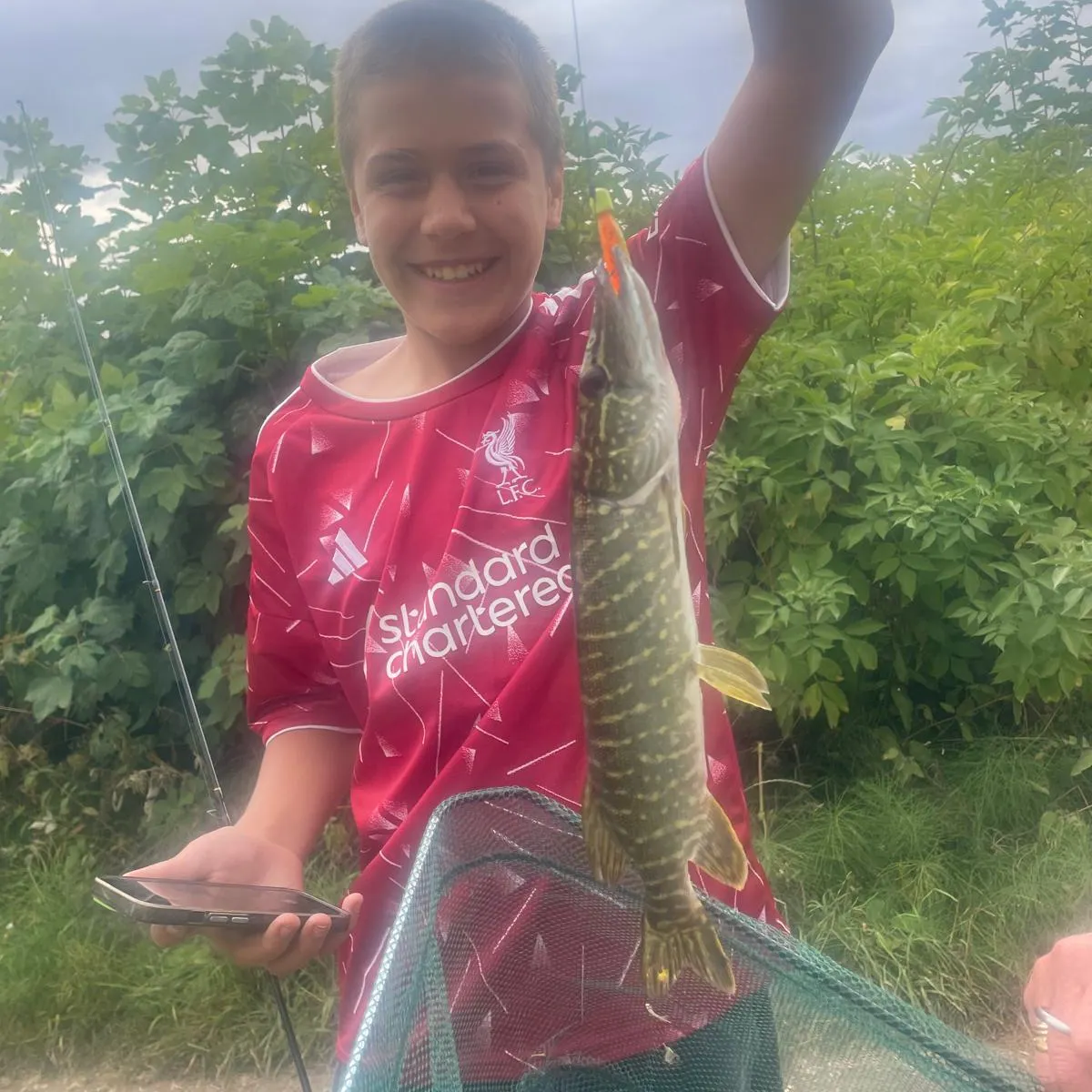 Northern pike caught on Fishbrain