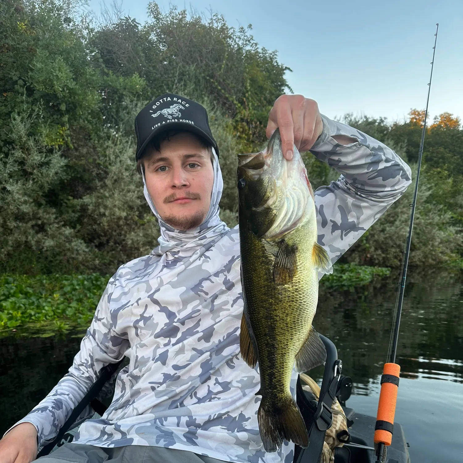 Largemouth bass caught on Fishbrain