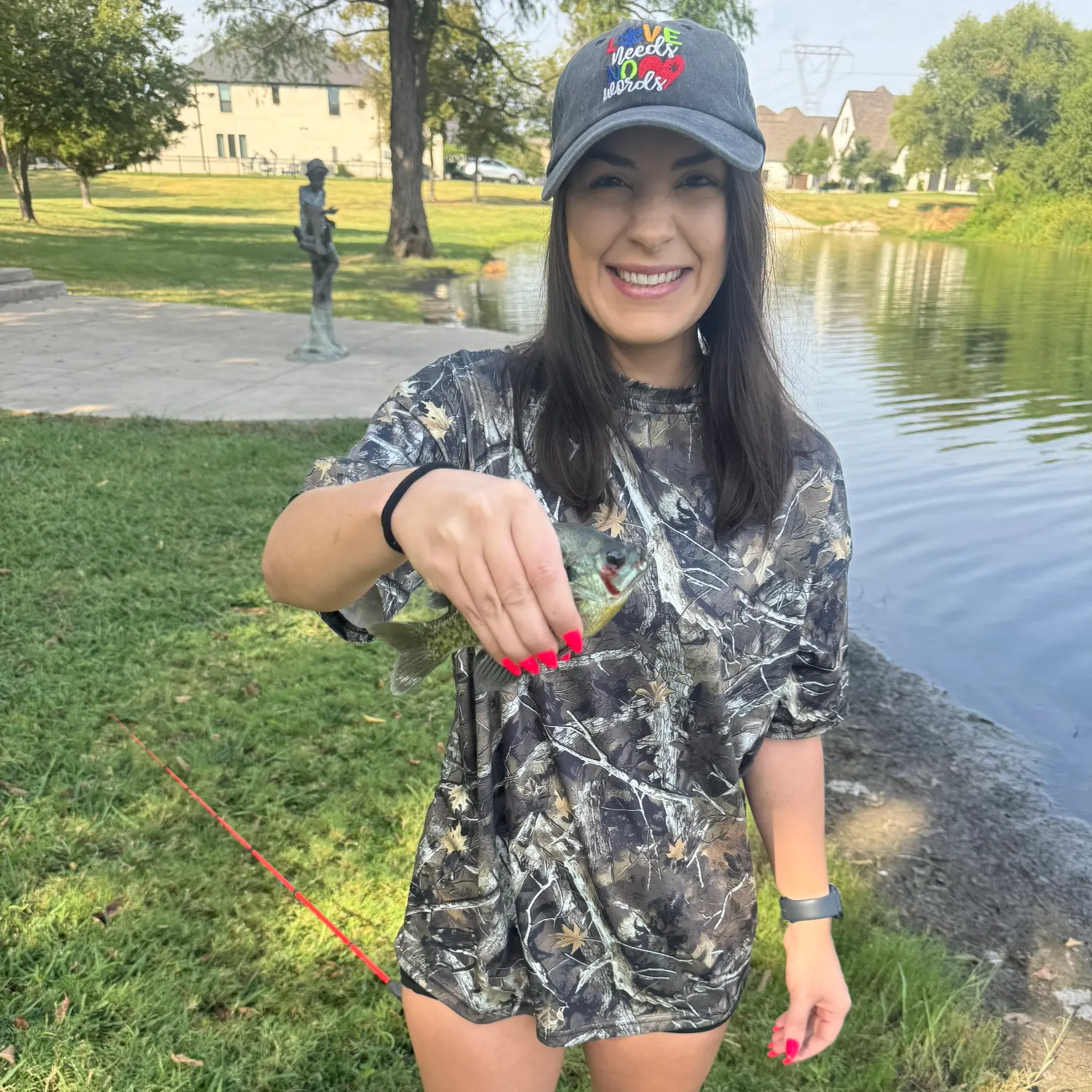 Redear sunfish caught on Fishbrain