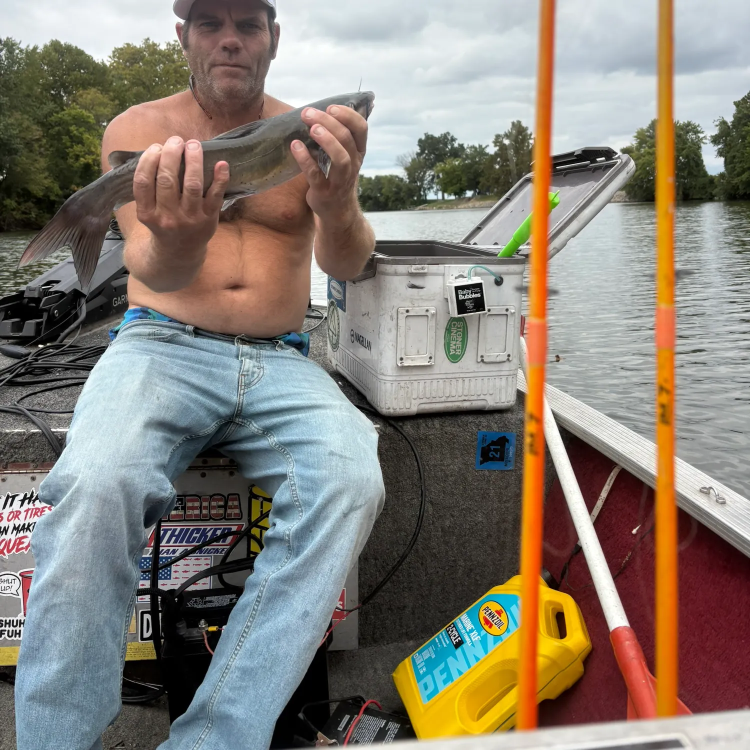 Channel catfish caught on Fishbrain