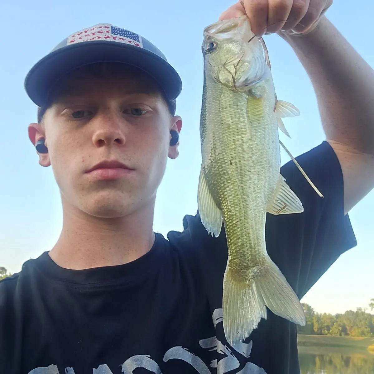 Largemouth bass caught on Fishbrain