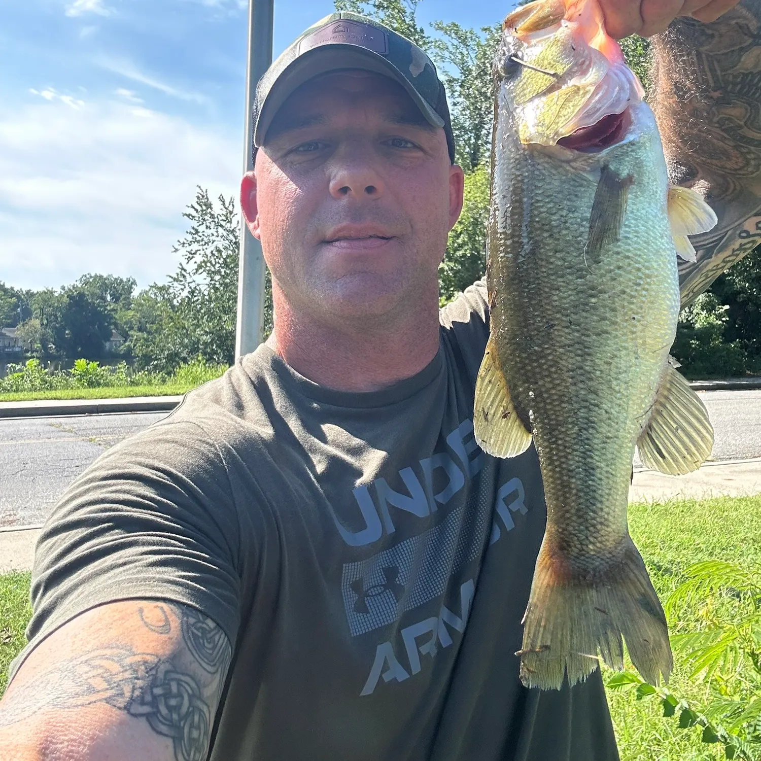 Largemouth bass caught on Fishbrain