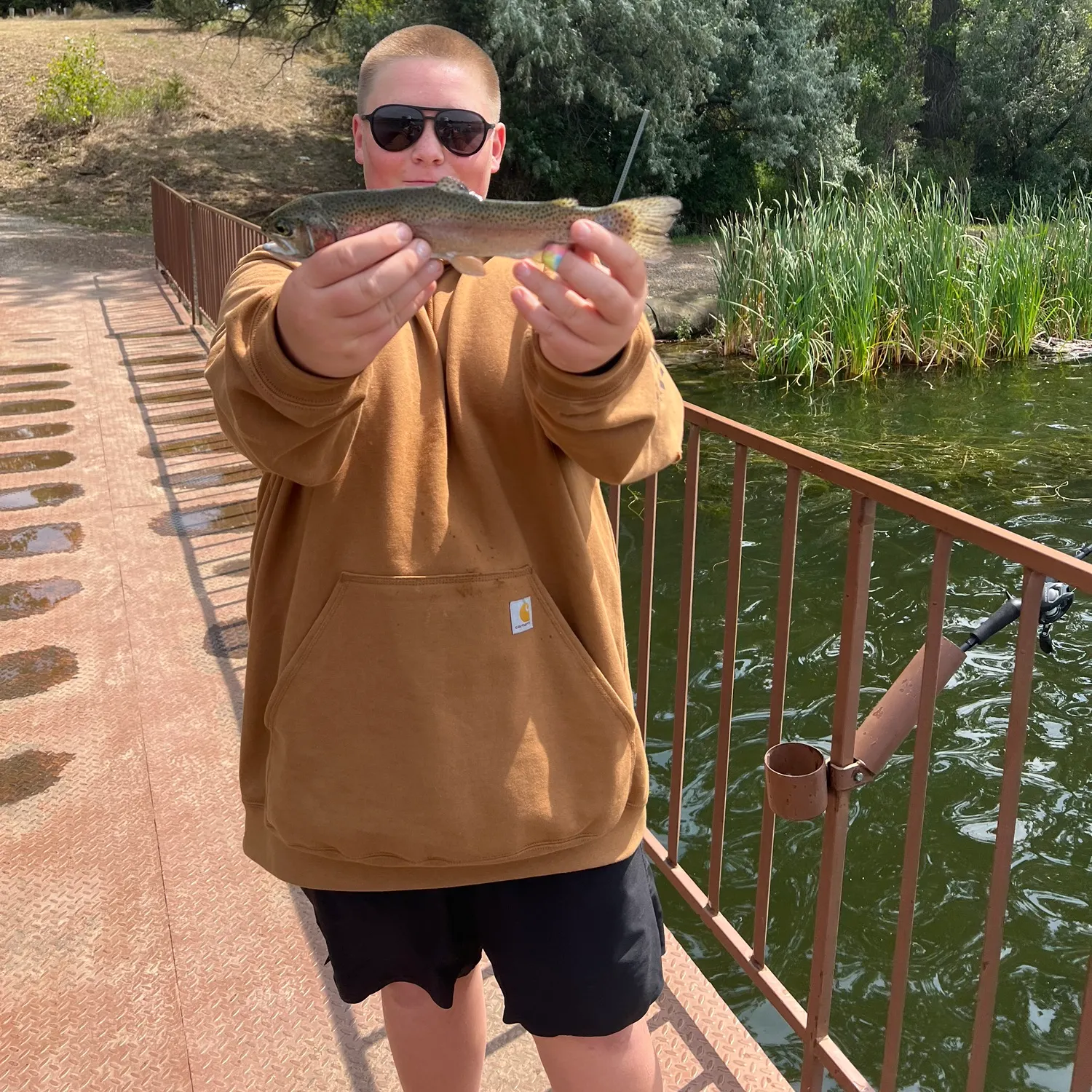 Rainbow trout caught on Fishbrain