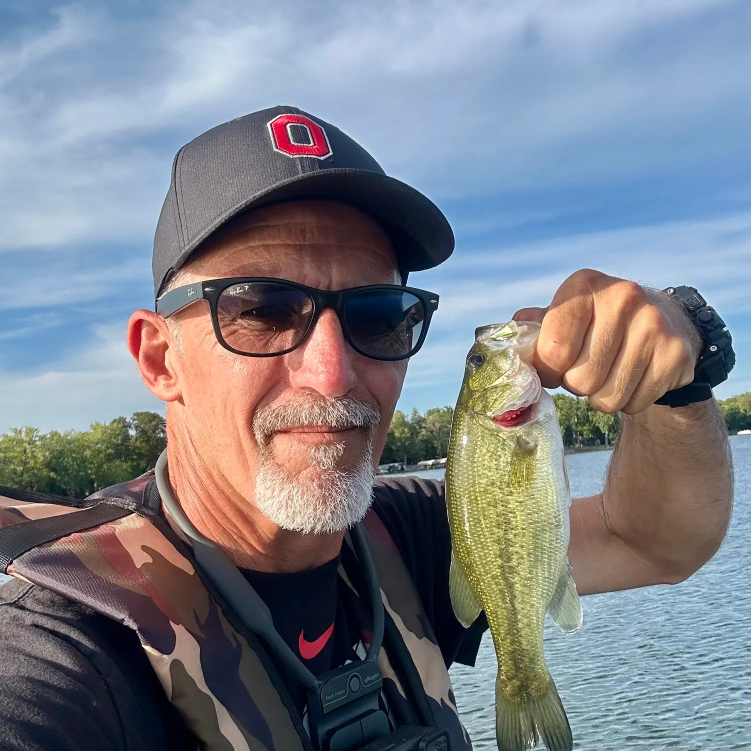 Largemouth bass caught on Fishbrain