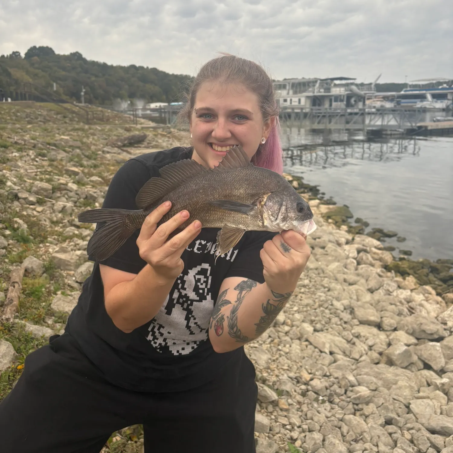 Freshwater drum caught on Fishbrain