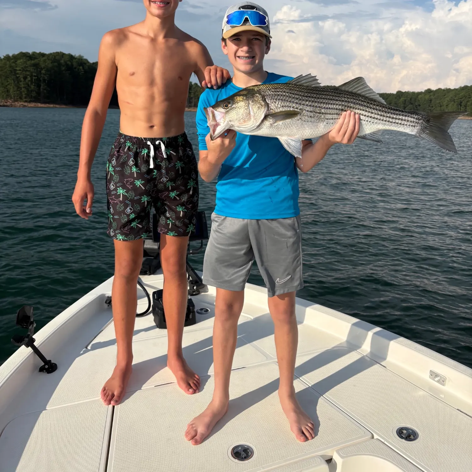 Striped bass caught on Fishbrain