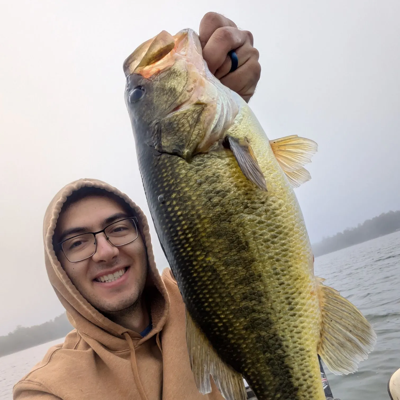 Largemouth bass caught on Fishbrain