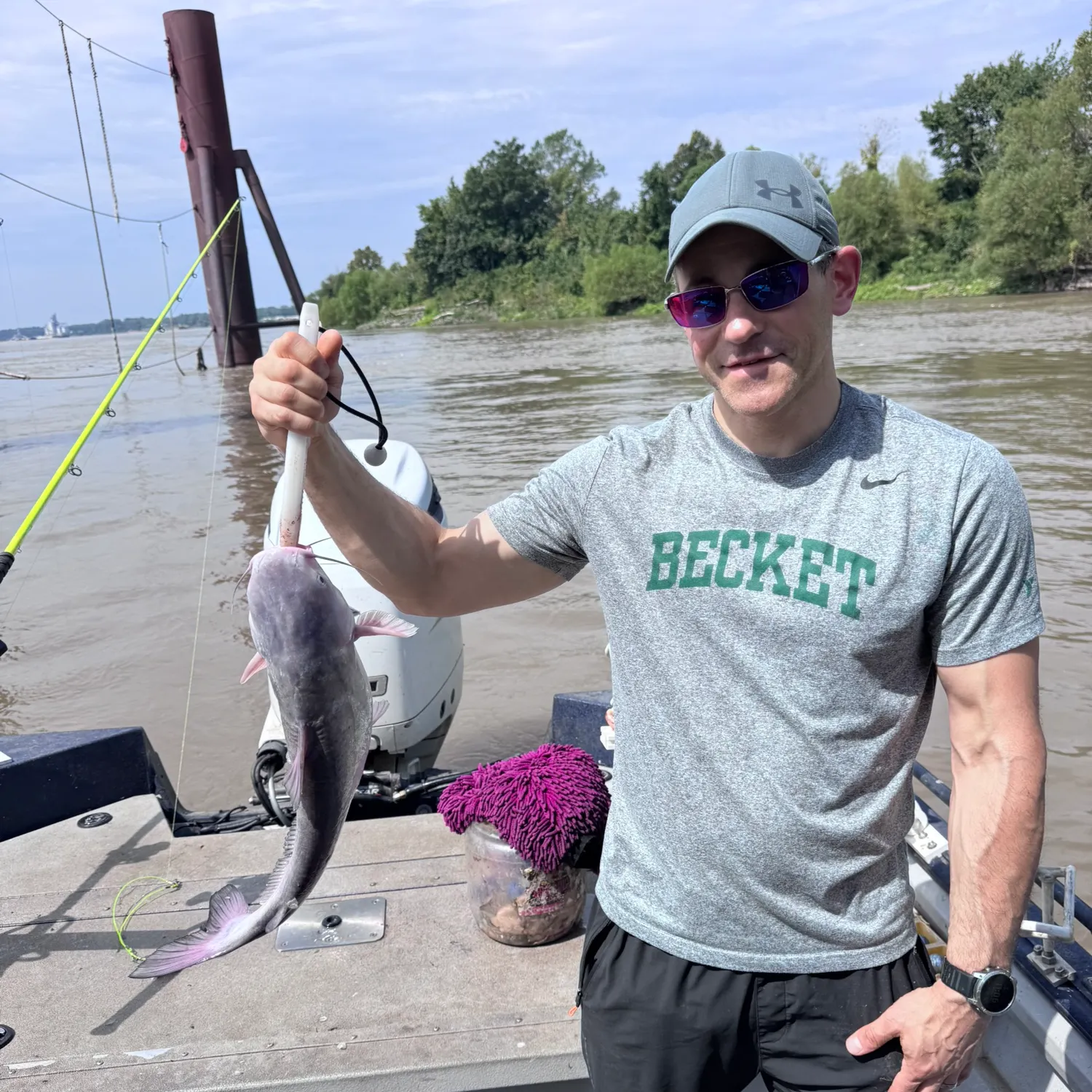 Blue catfish caught on Fishbrain