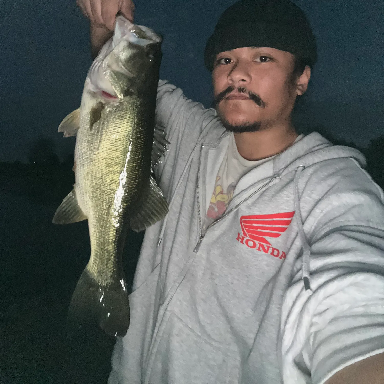 Largemouth bass caught on Fishbrain