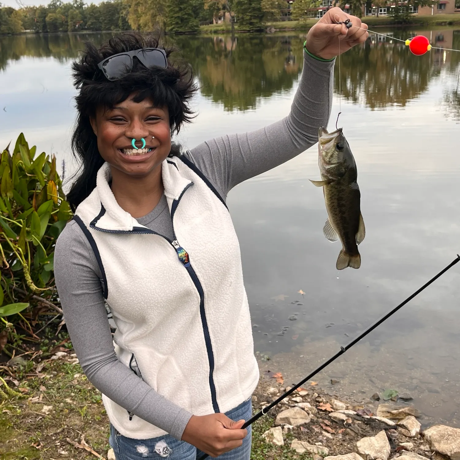 Largemouth bass caught on Fishbrain