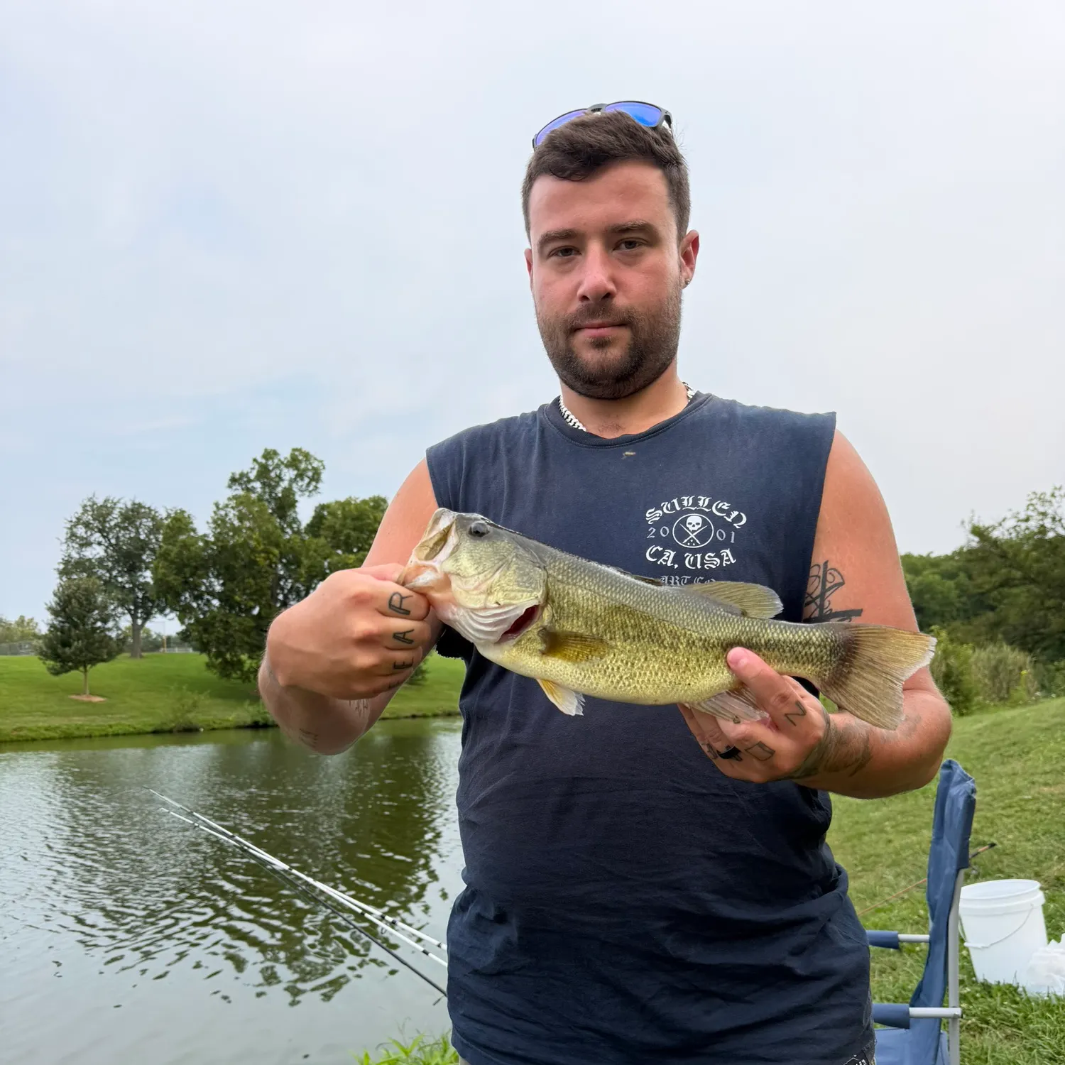 Largemouth bass caught on Fishbrain