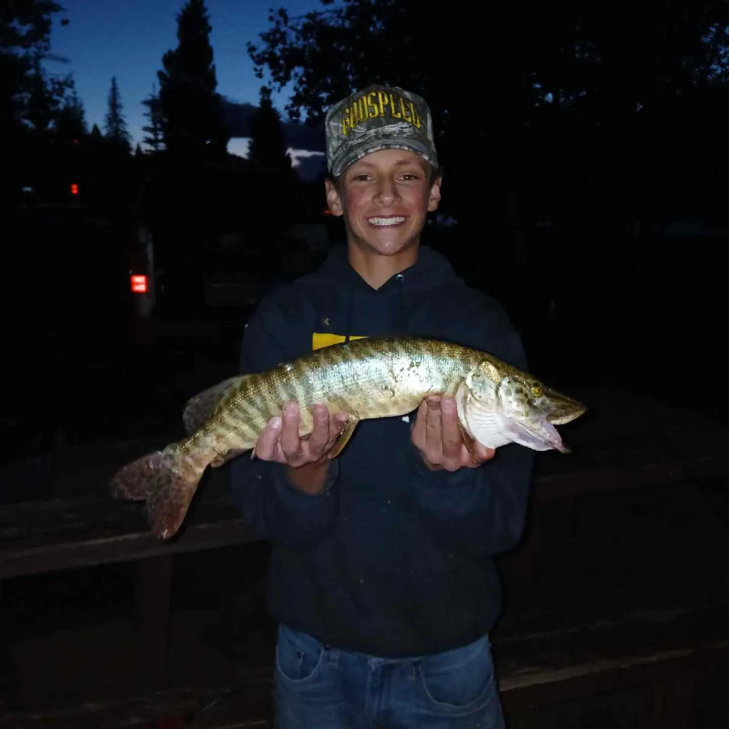Tiger muskie caught on Fishbrain
