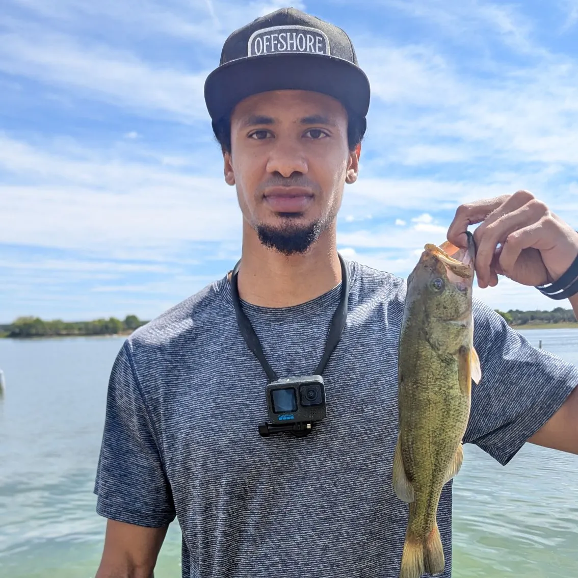 Largemouth bass caught on Fishbrain