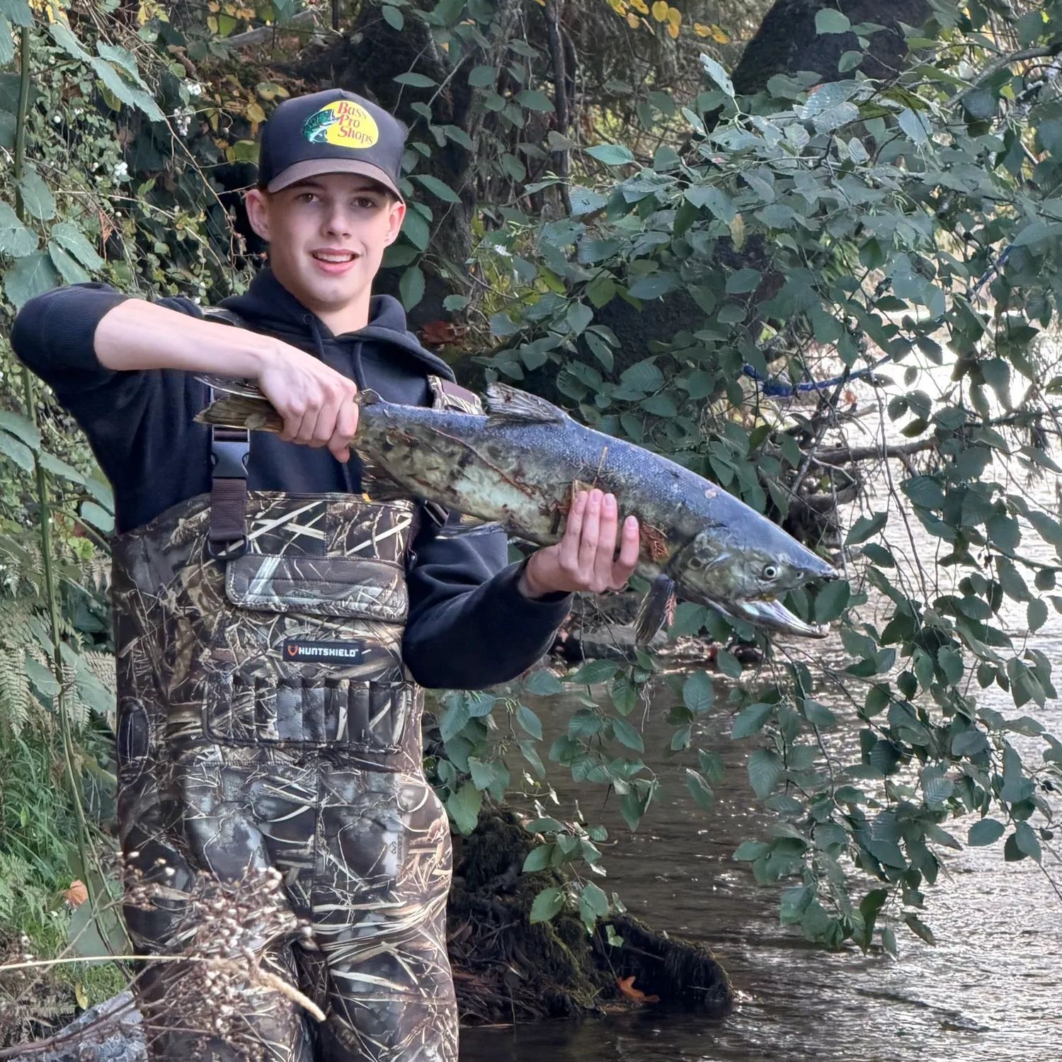 Chum salmon caught on Fishbrain
