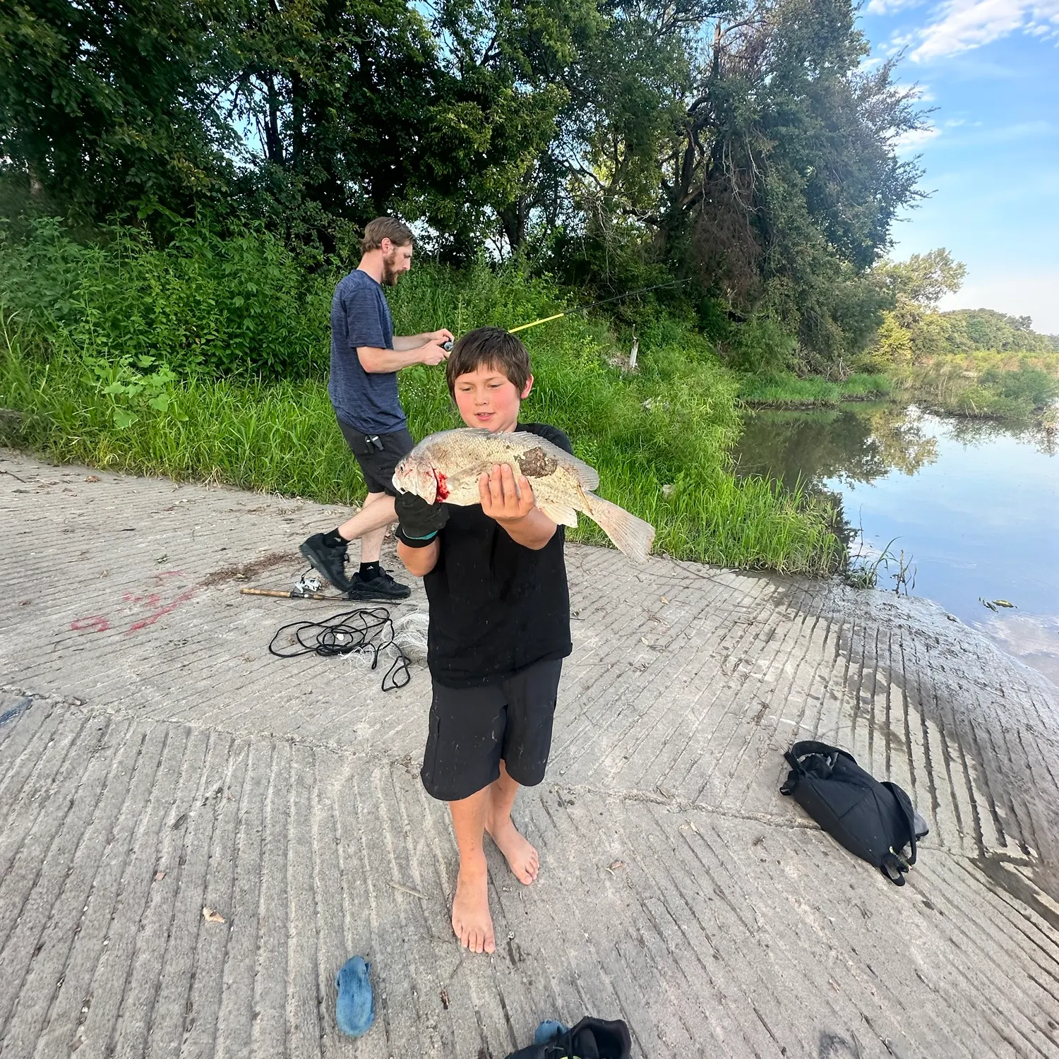 Freshwater drum caught on Fishbrain